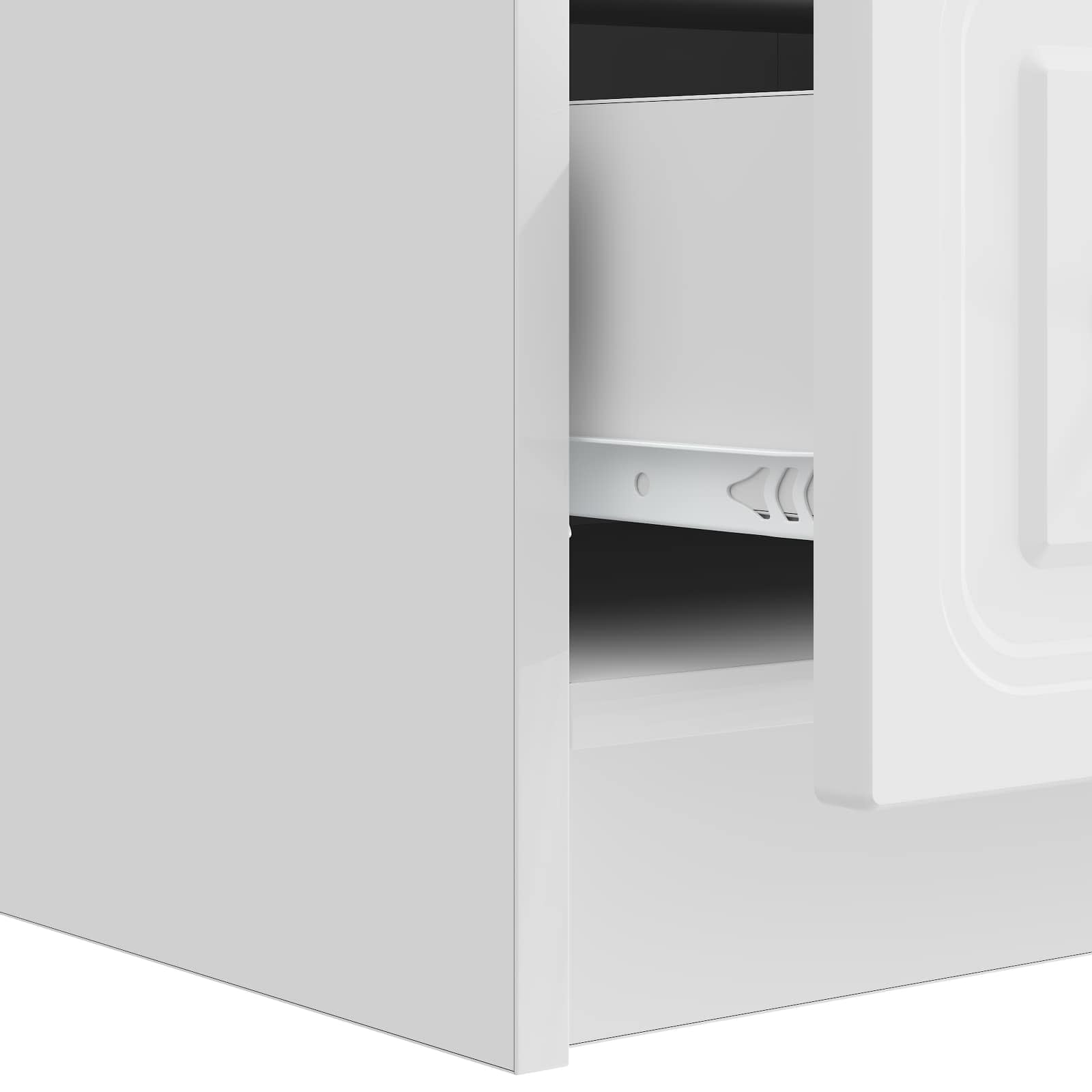 TV ormar s ladicama Bijela visokog sjaja 147 x 34,5 x 27 cm