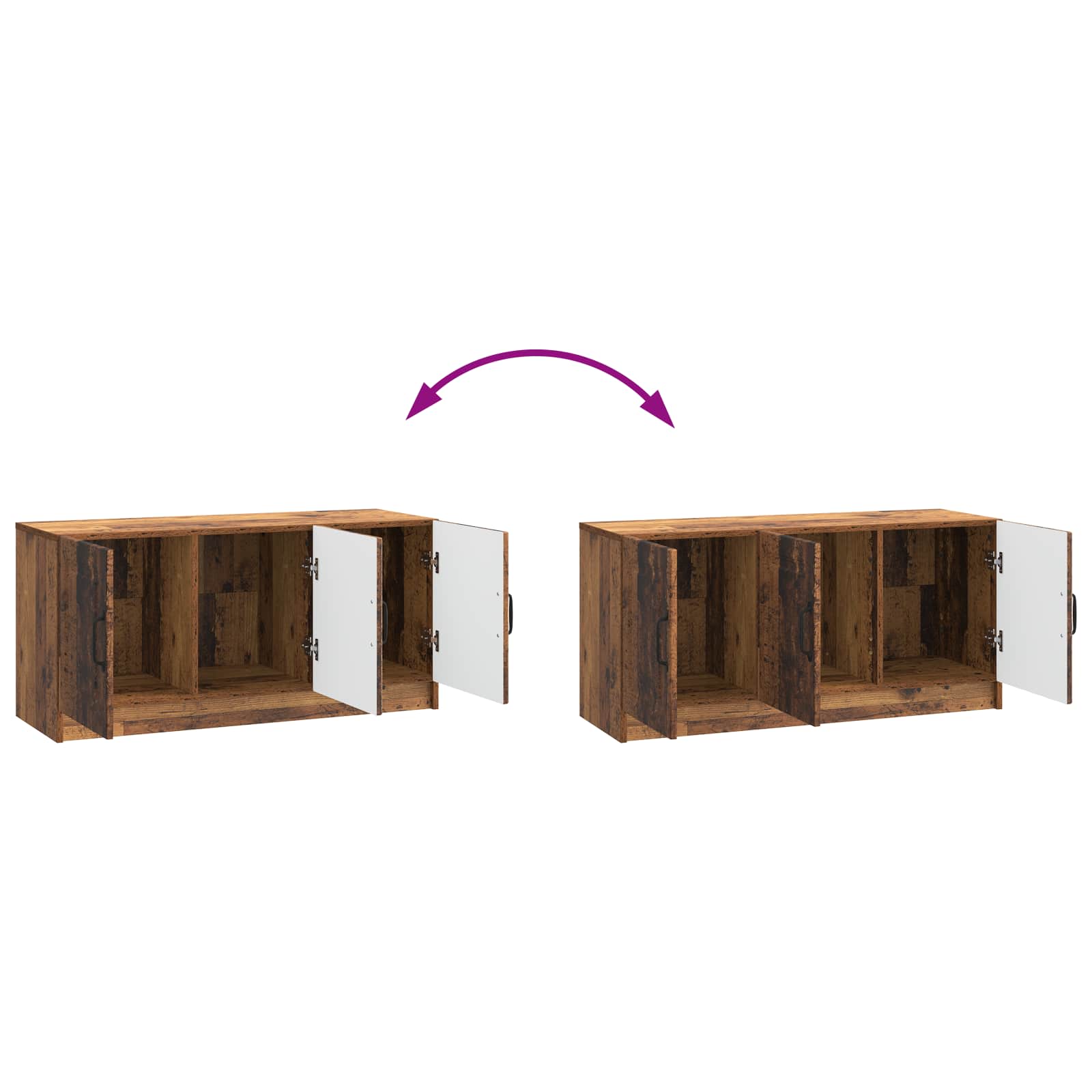 TV ormar Staro drvo 99 x 34,5 x 47 cm Konstruirano drvo