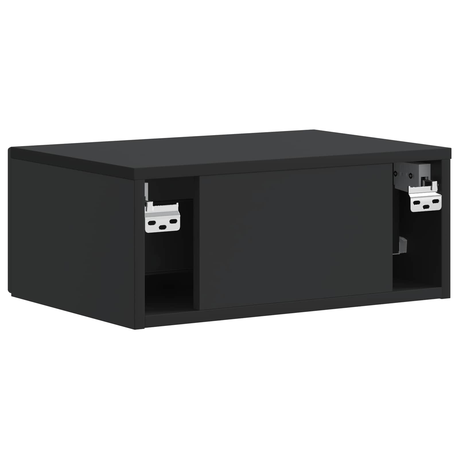 Noćni ormar s ladicama Crna 49 x 34,5 x 20 cm Konstruirano drvo