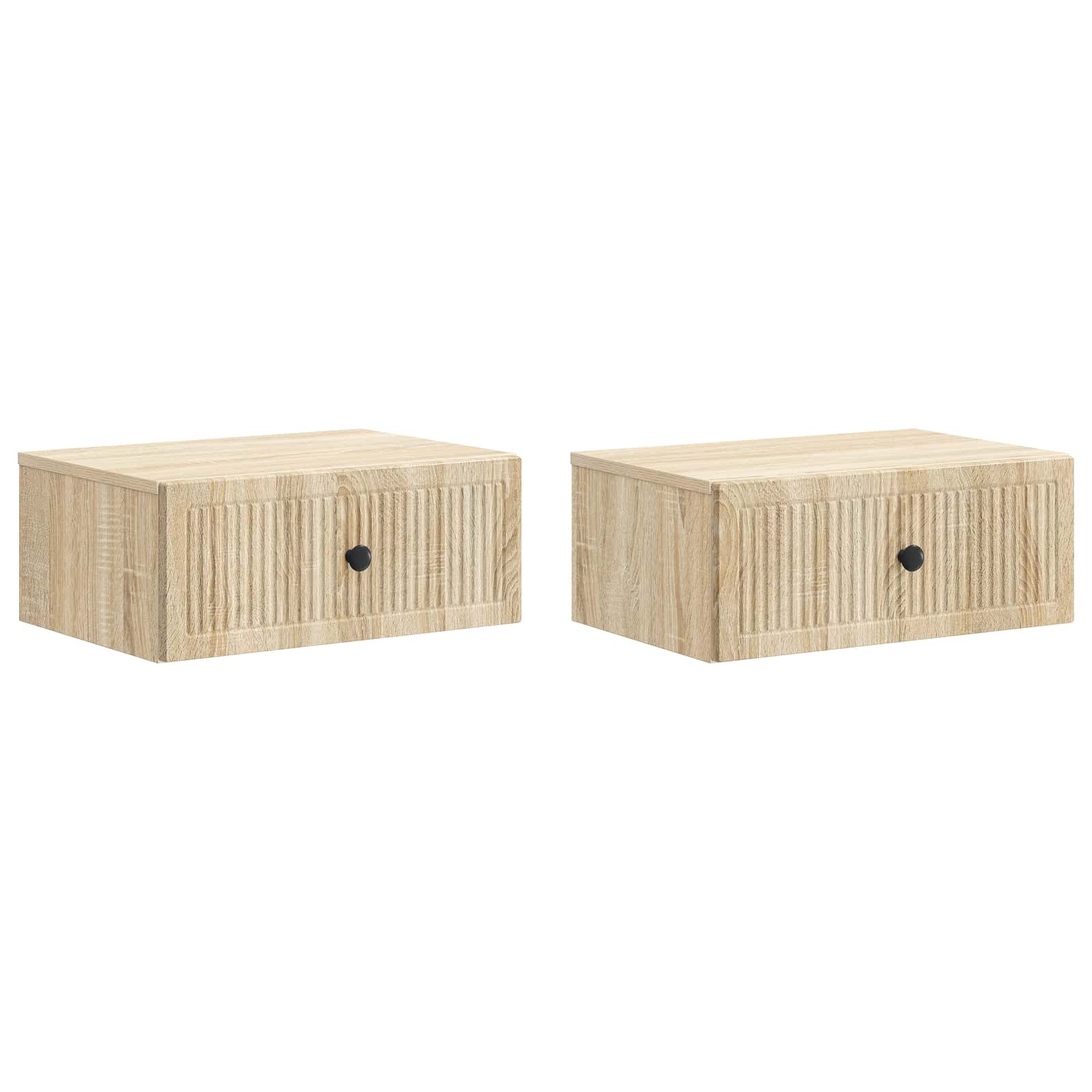Noćni ormar s ladicama 2 pcs Hrast sonoma 49 x 34,5 x 20 cm