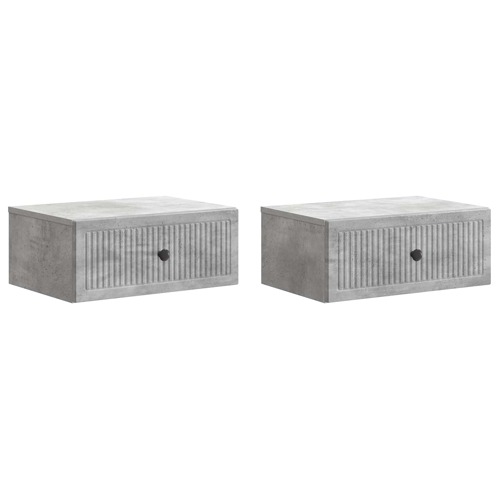 Noćni ormar s ladicama 2 pcs Betonska siva 49 x 34,5 x 20 cm
