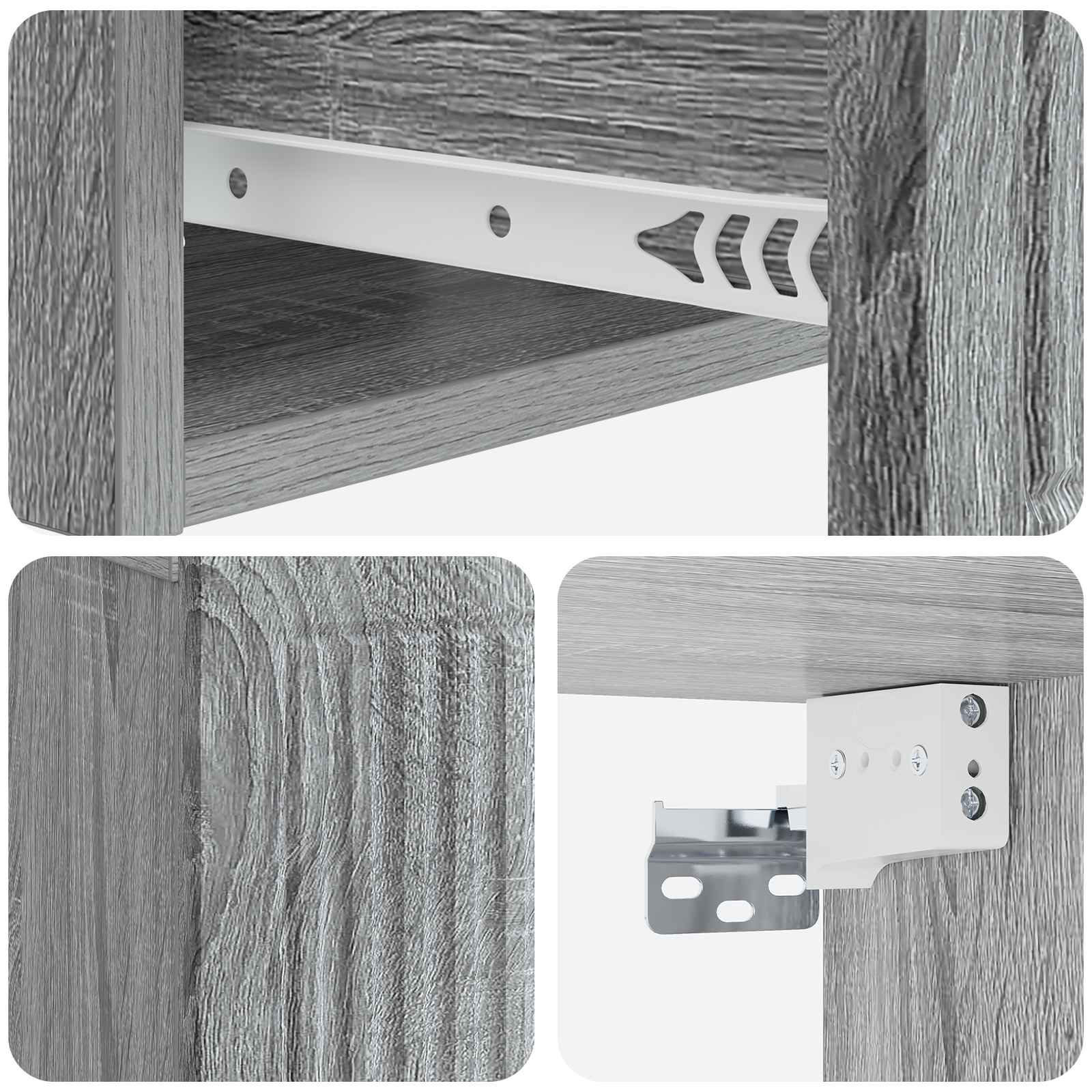Noćni ormar Siva sonoma 49 x 34,5 x 20 cm Konstruirano drvo