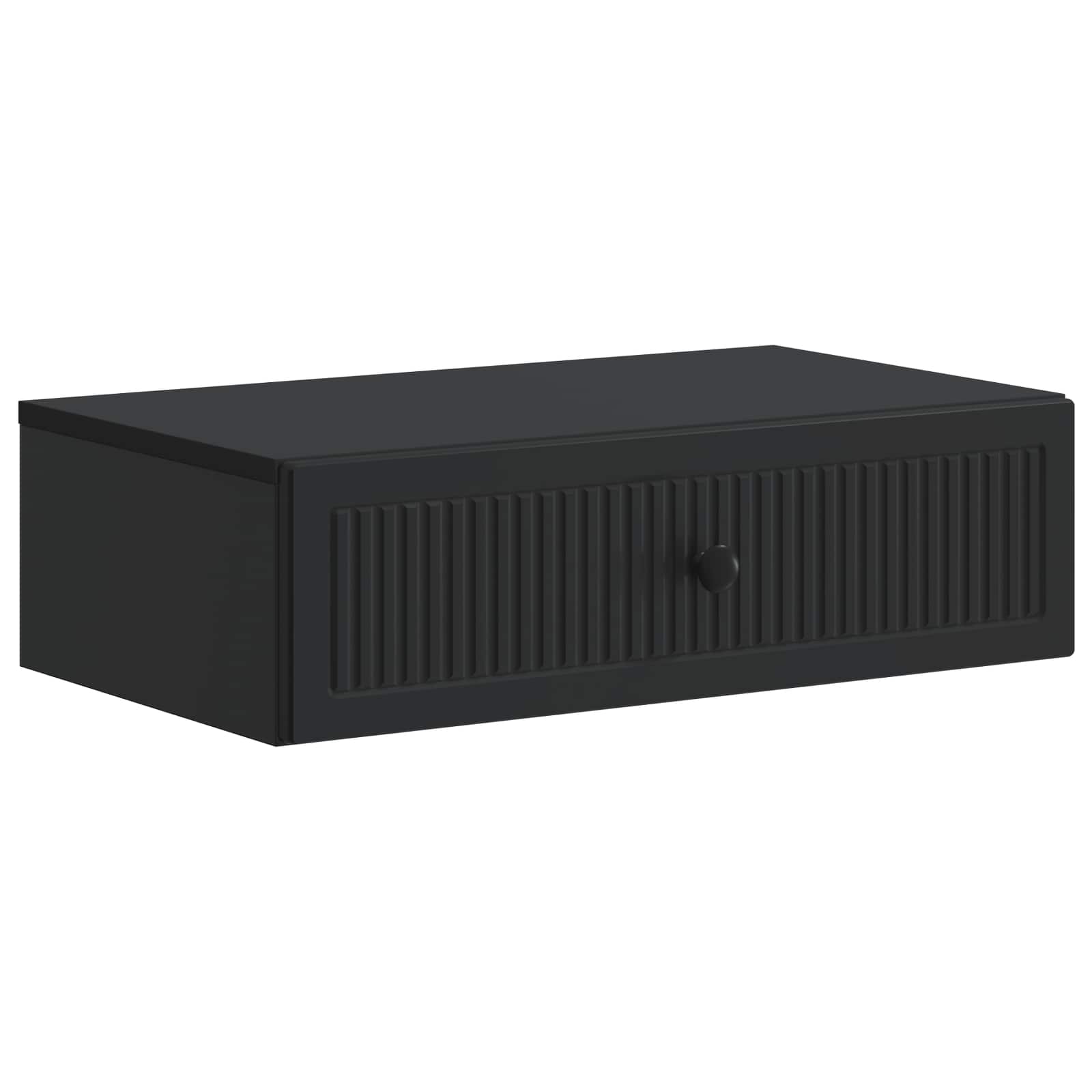 Stolna montirana na zid Crna 59 x 34,5 x 17 cm