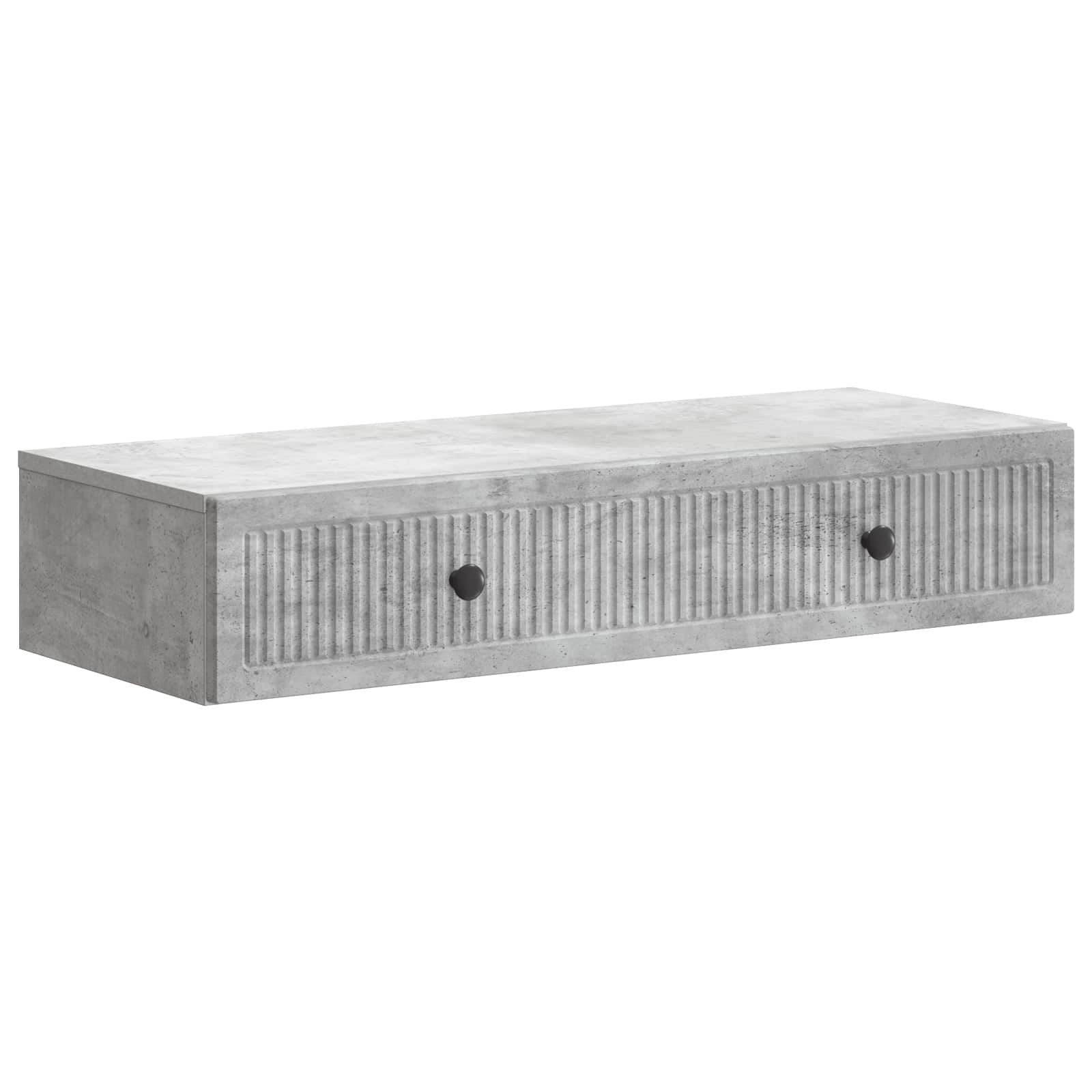 Stolna montirana na zid Betonska siva 87,5 x 34,5 x 17 cm