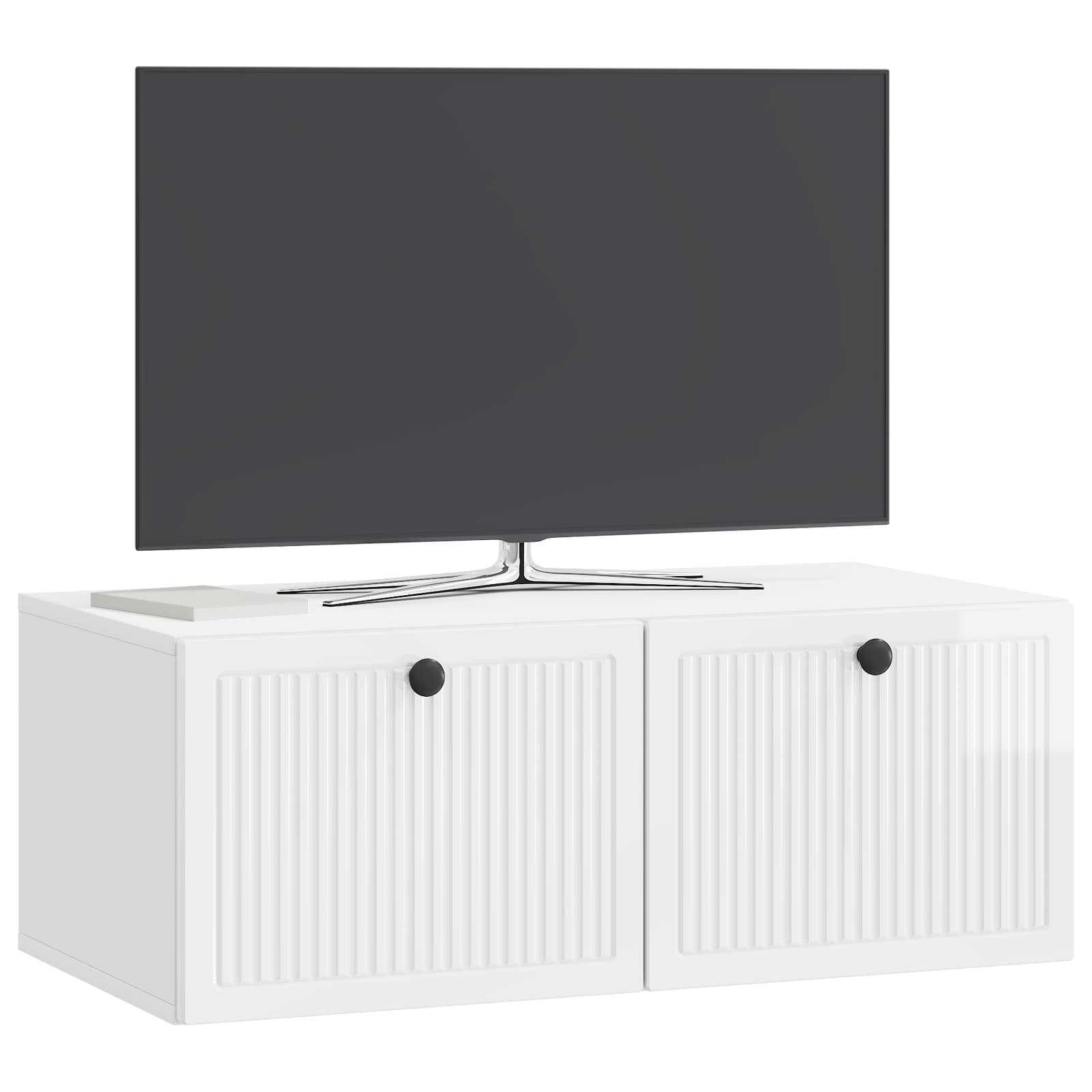 TV ormar za zid Zidne Bijela visokog sjaja 78,5 x 41 x 30 cm