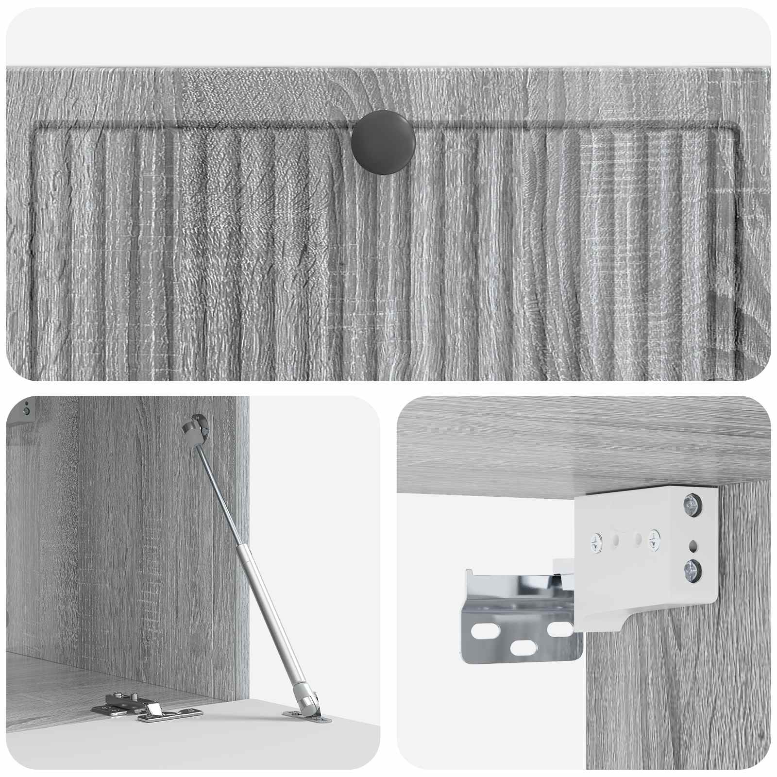 TV ormar za zid Siva sonoma 78,5 x 41 x 30 cm Konstruirano drvo
