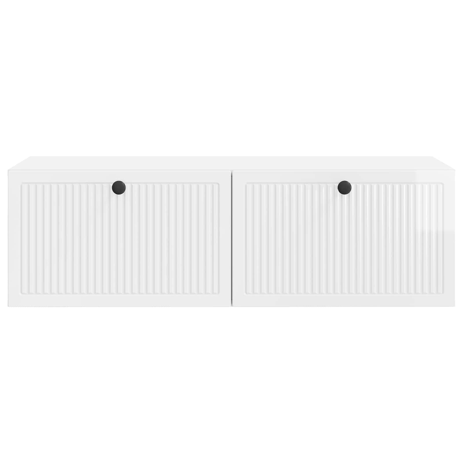 TV ormar za zid Zidne Bijela visokog sjaja 98 x 41 x 30 cm