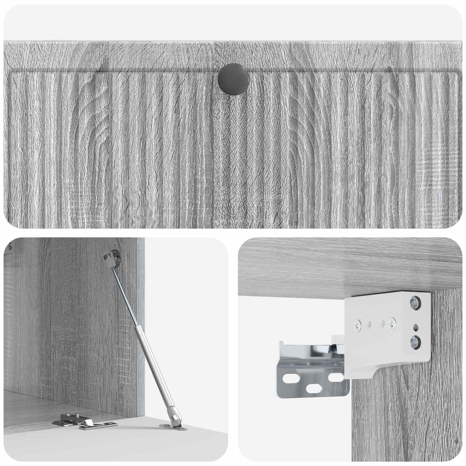 TV ormar za zid Siva sonoma 98 x 41 x 30 cm Konstruirano drvo