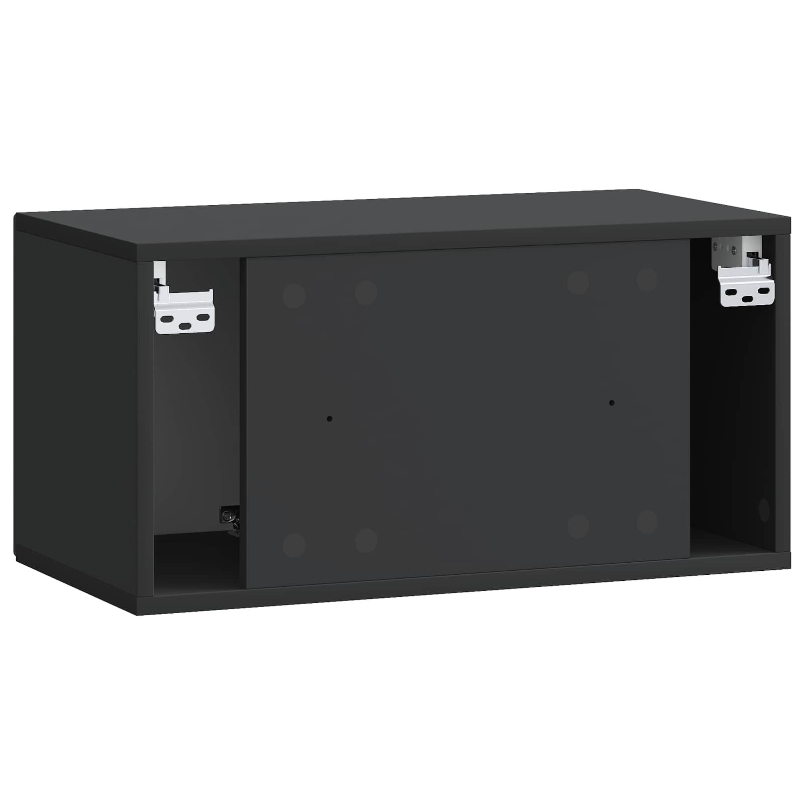 TV ormar za zid Zidne Crna 59,5 x 31 x 30 cm Konstruirano drvo