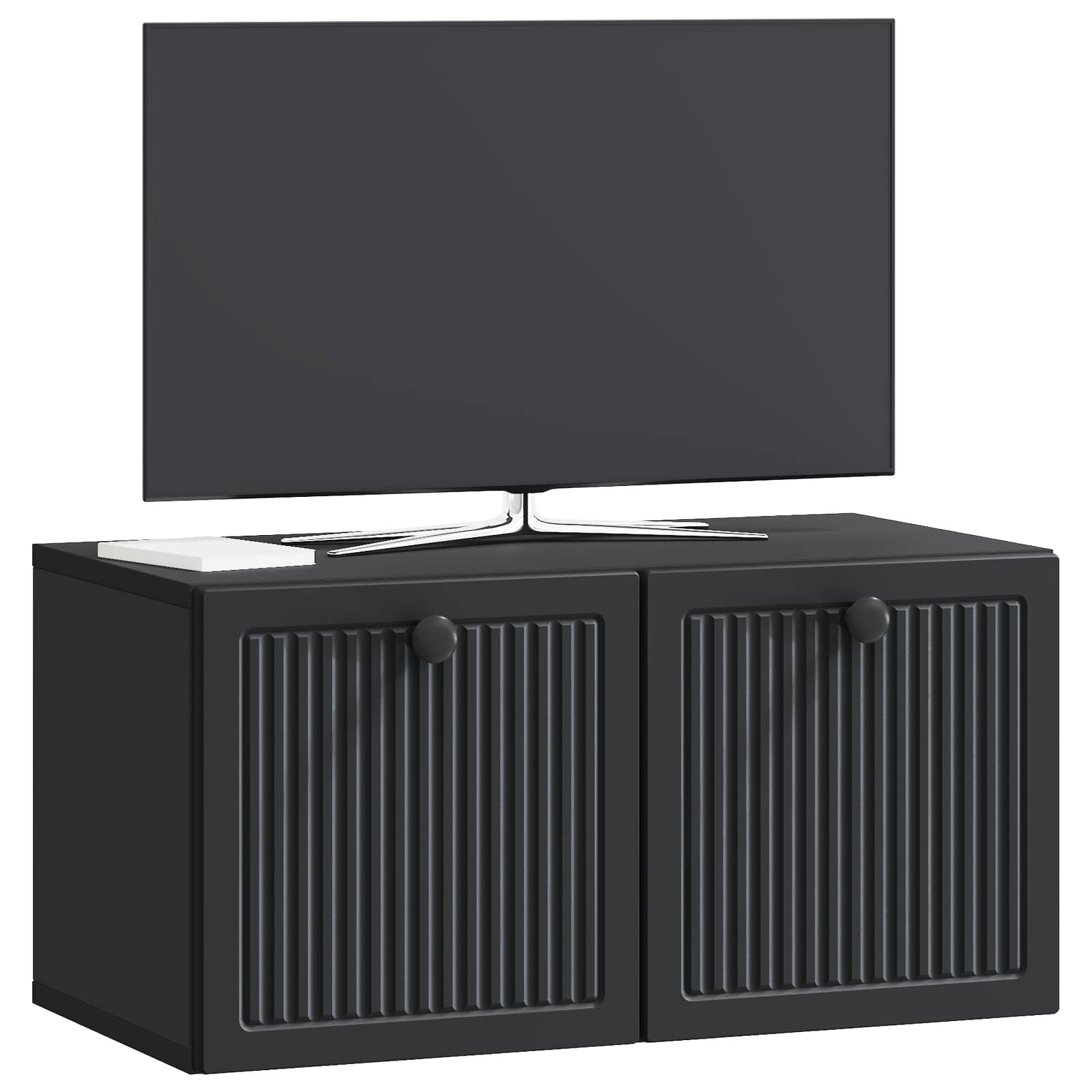 TV ormar za zid Zidne Crna 59,5 x 31 x 30 cm Konstruirano drvo