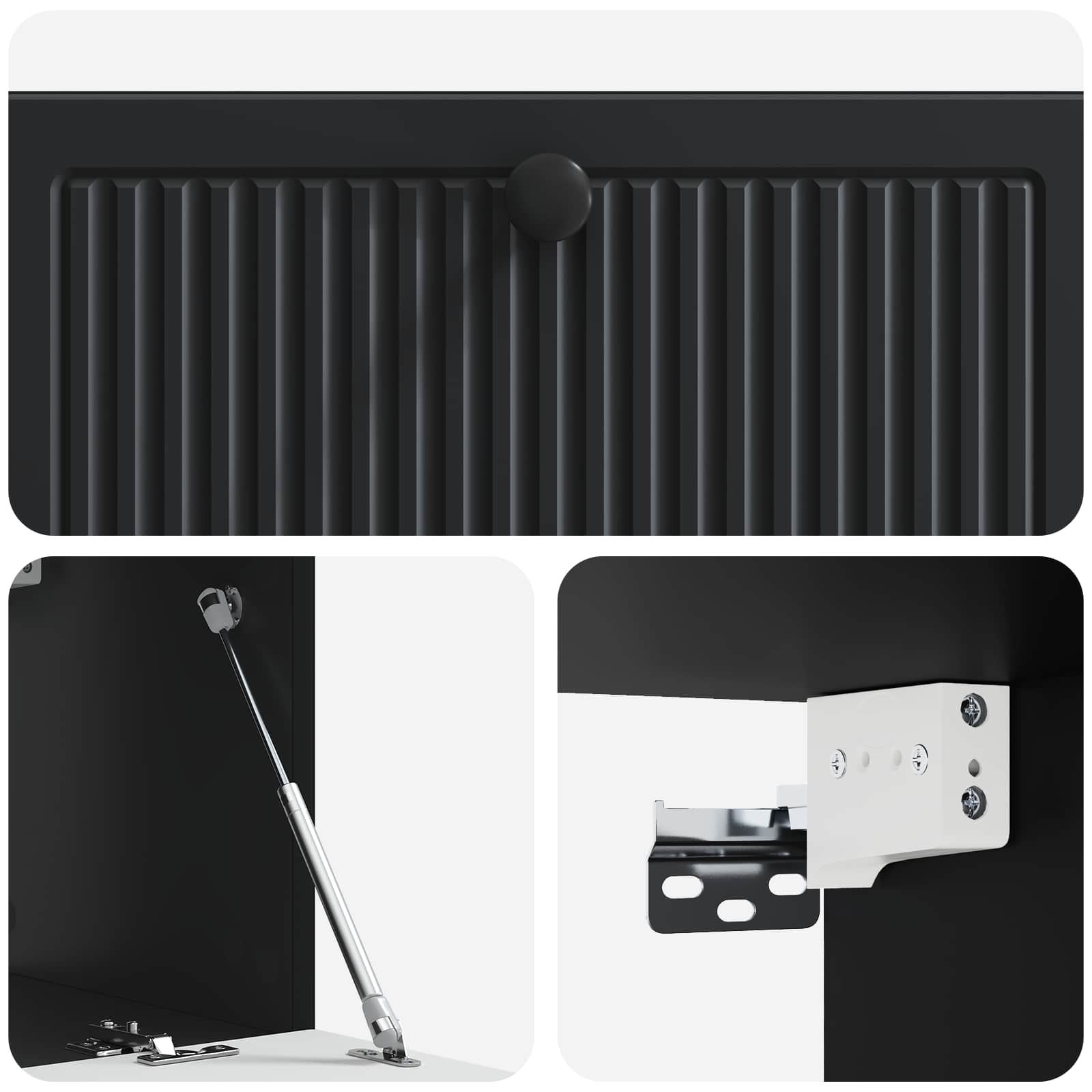 TV ormar za zid Zidne Crna 78,5 x 31 x 30 cm Konstruirano drvo