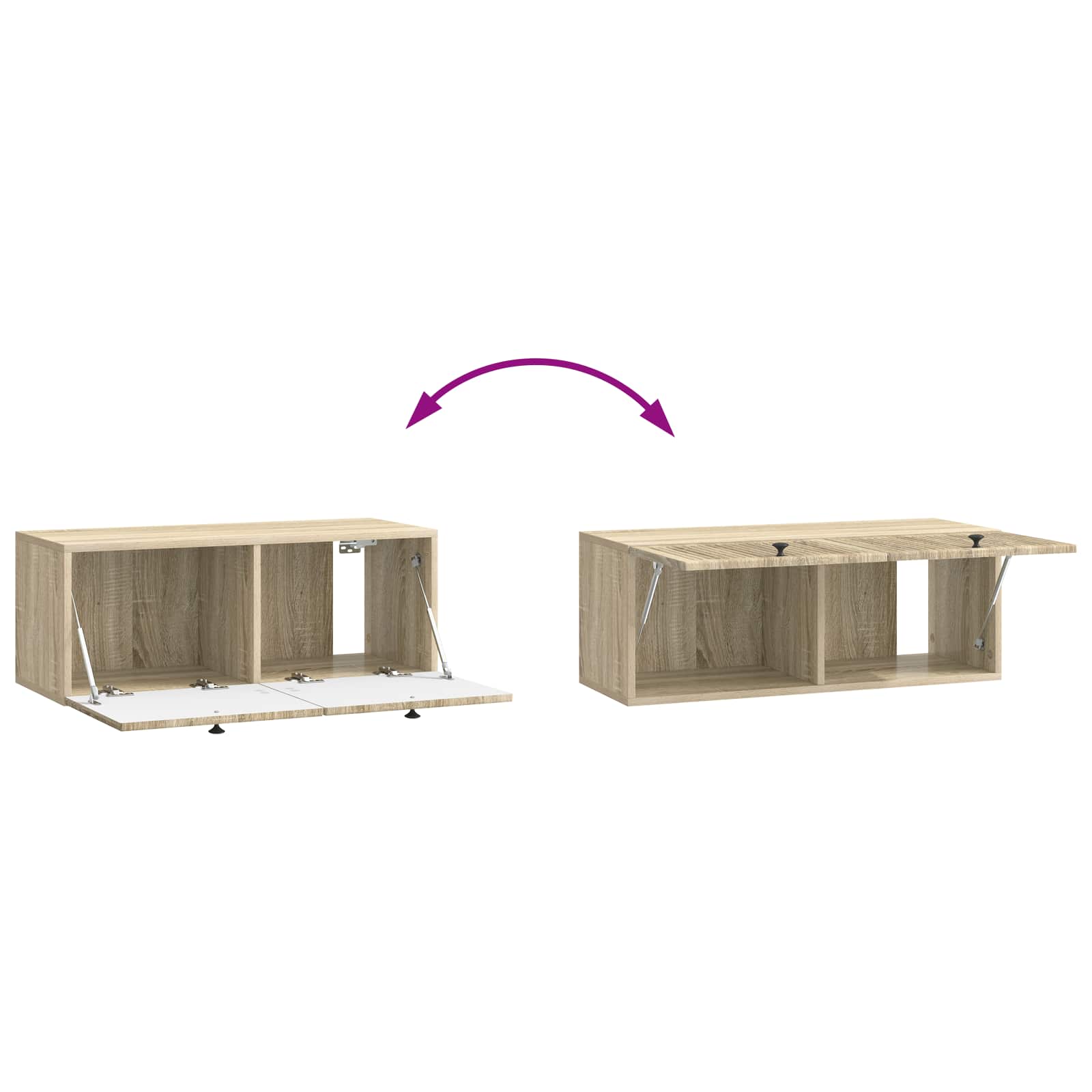 TV ormar za zid Zidne Hrast sonoma 78,5 x 31 x 30 cm