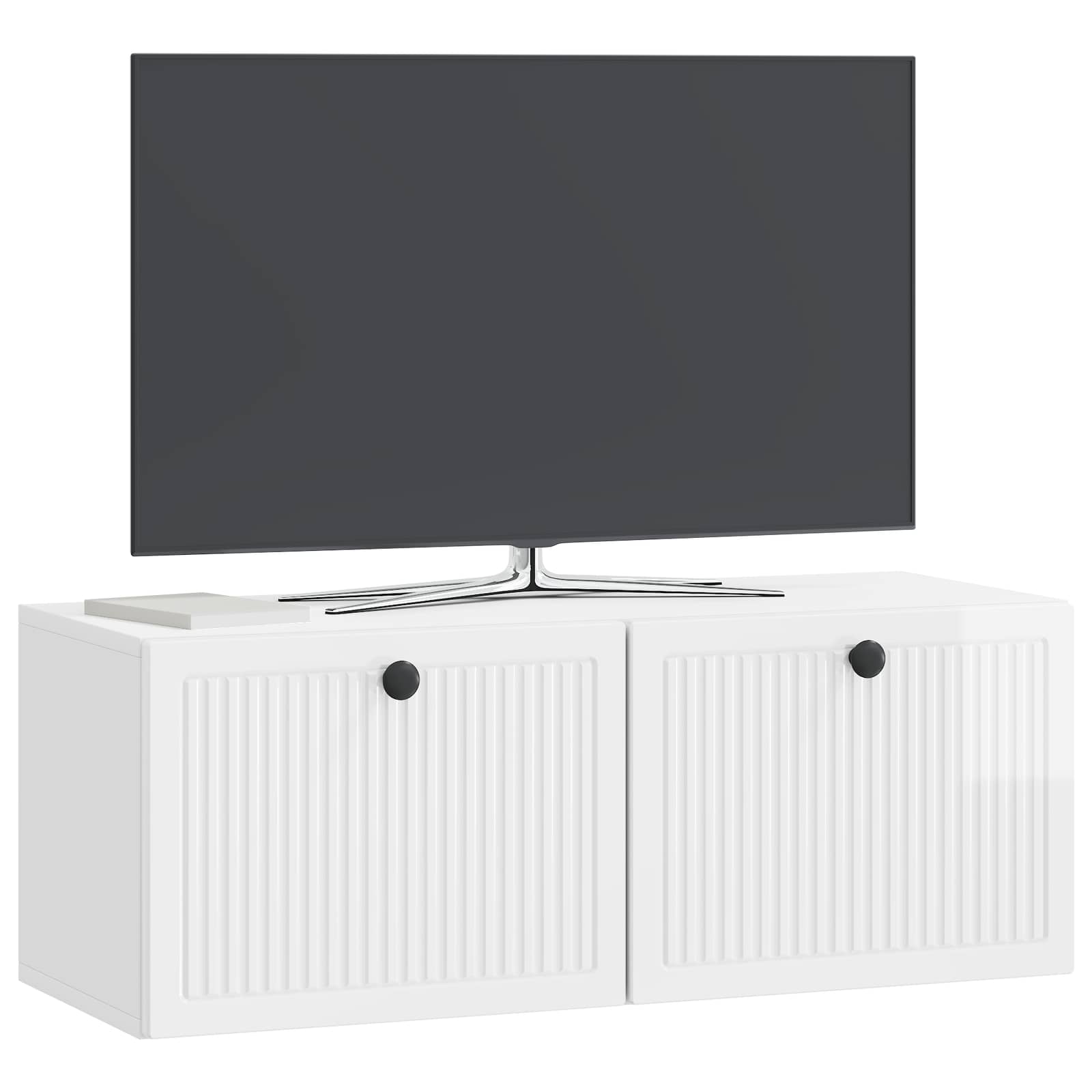 TV ormar za zid Zidne Bijela visokog sjaja 78,5 x 31 x 30 cm