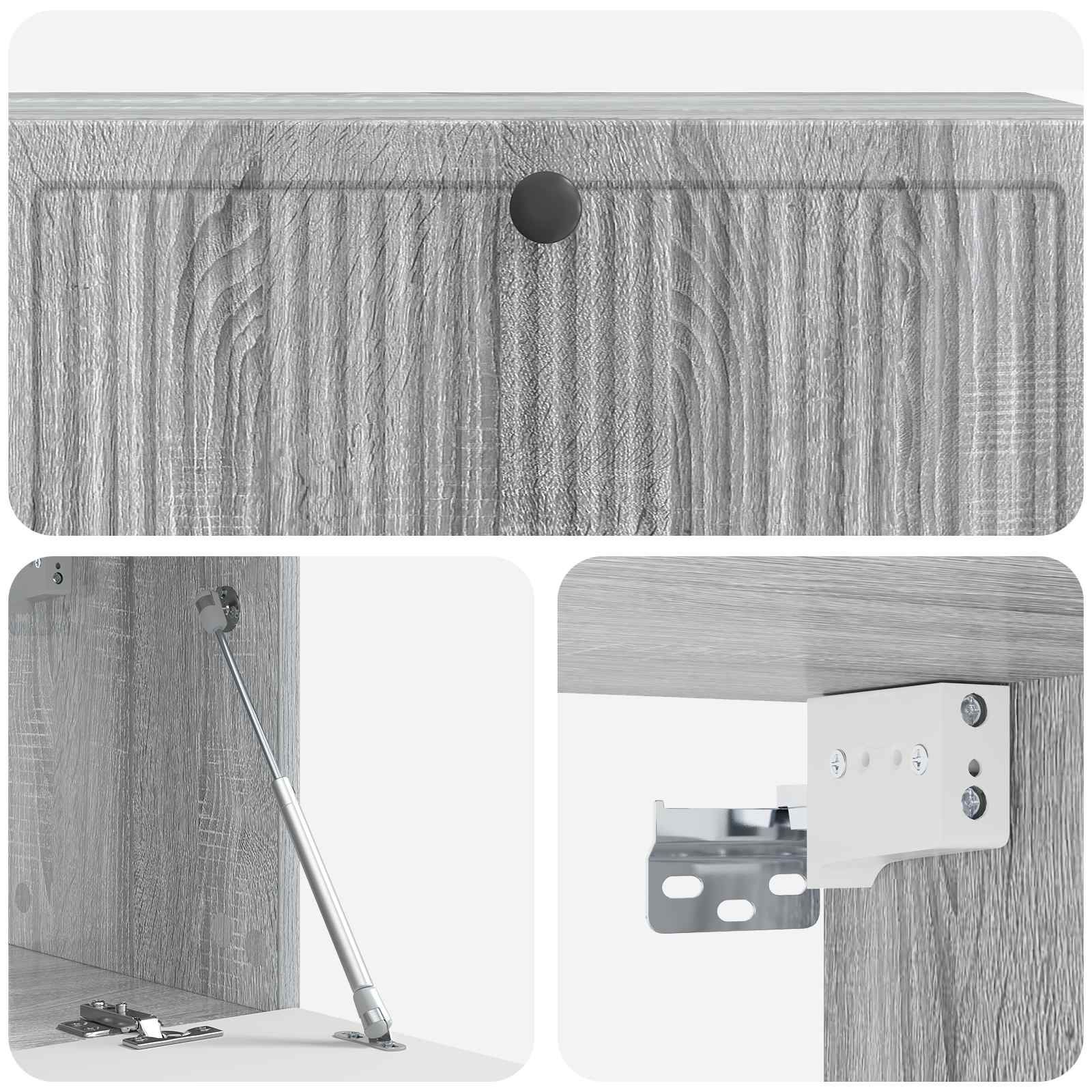TV ormar za zid Siva sonoma 98 x 31 x 30 cm Konstruirano drvo