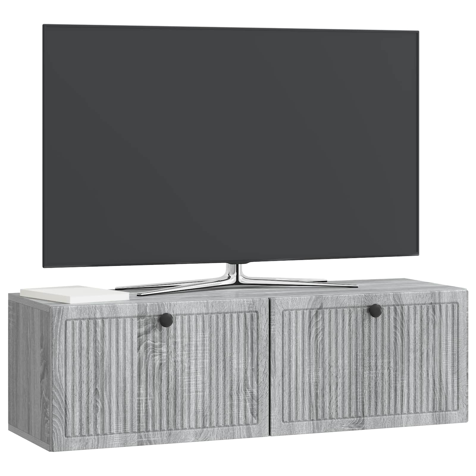 TV ormar za zid Siva sonoma 98 x 31 x 30 cm Konstruirano drvo