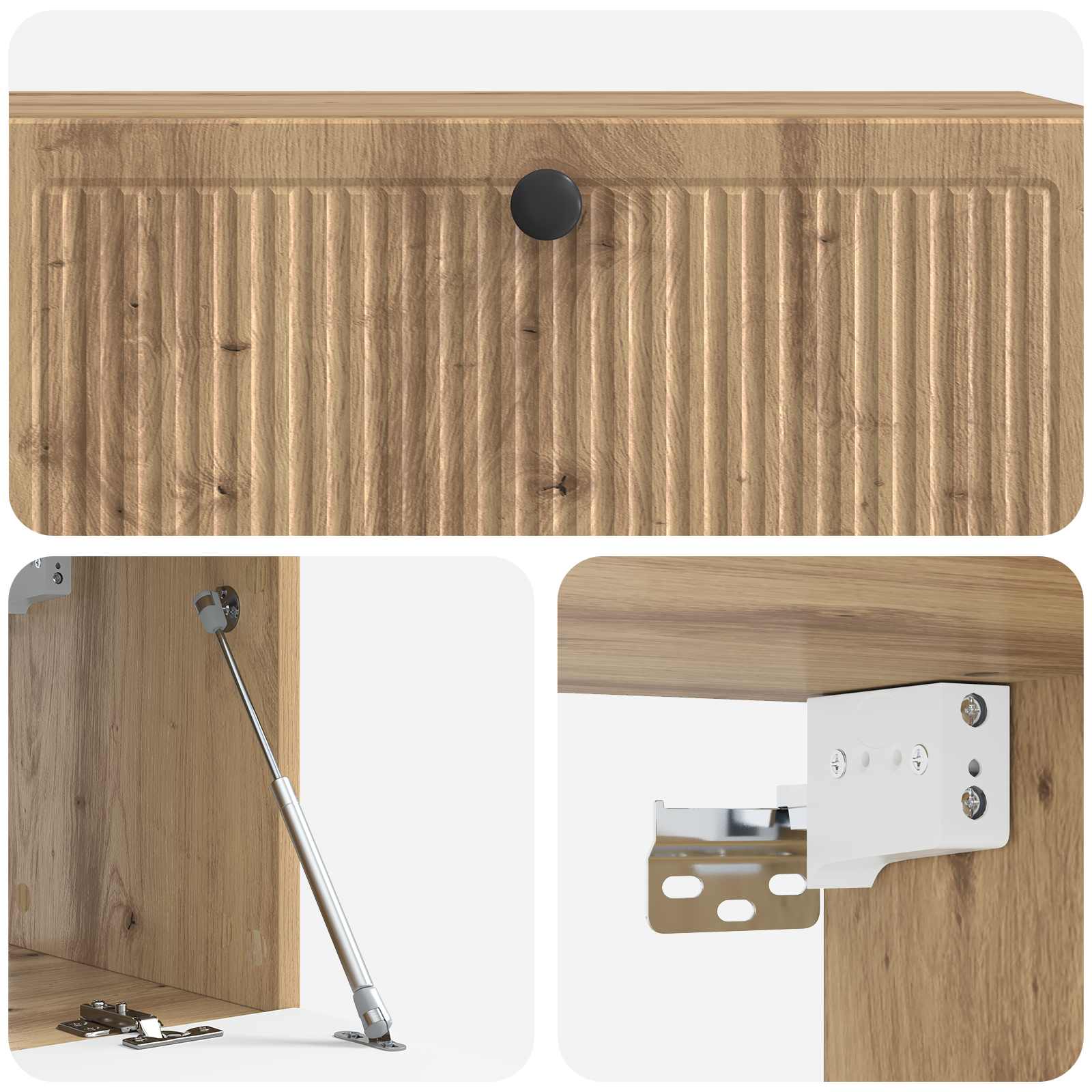 TV ormar za zid Hrast artisan 98 x 31 x 30 cm Konstruirano drvo