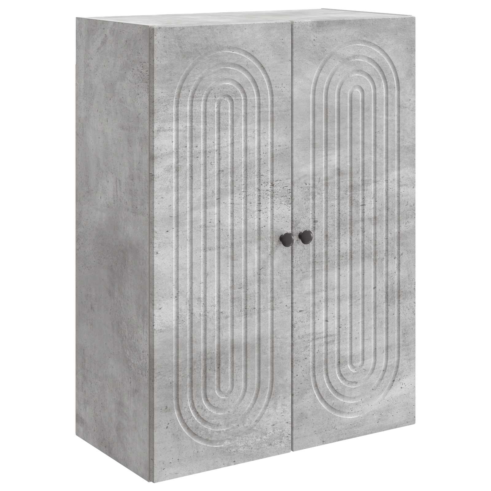 Ormar za montažu na zid Betonska siva 66 x 34,5 x 90 cm