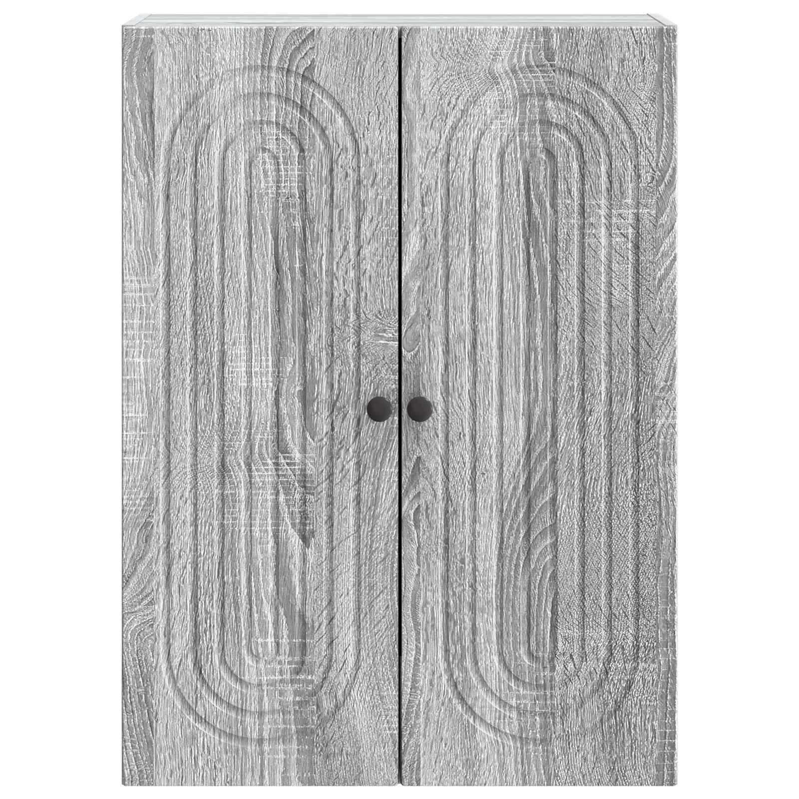 Ormar za montažu na zid Siva Sonoma 66 x 34,5 x 90 cm