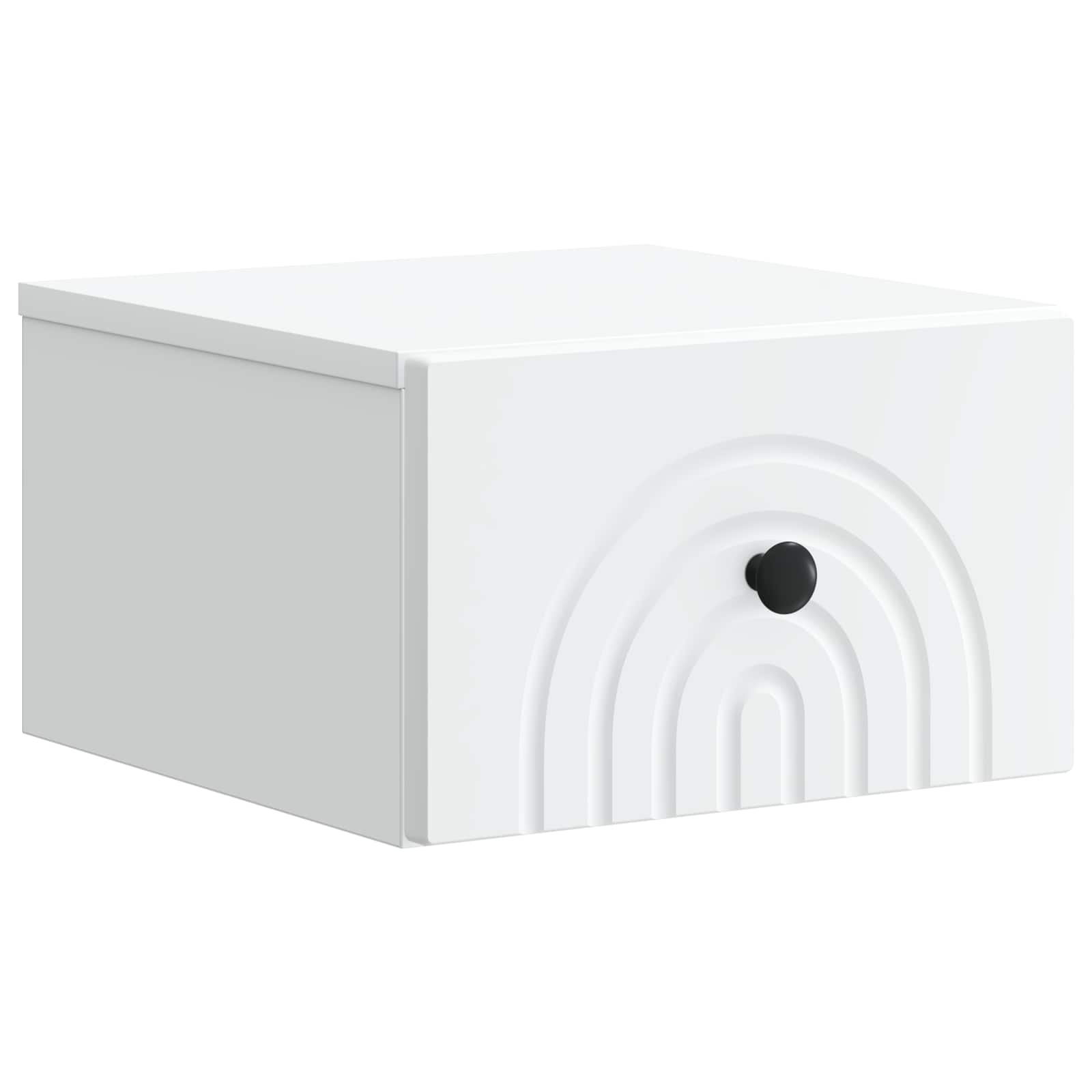 Noćni ormarić za montažu na zid 2 pcs Bijela 33 x 34,5 x 20 cm