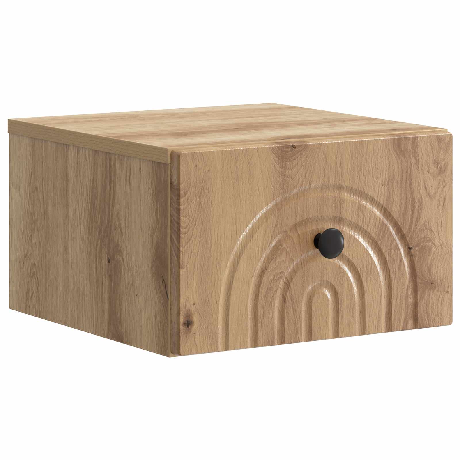 Noćni ormarić za montažu na zid s ladicama 2 pcs Hrast artisan