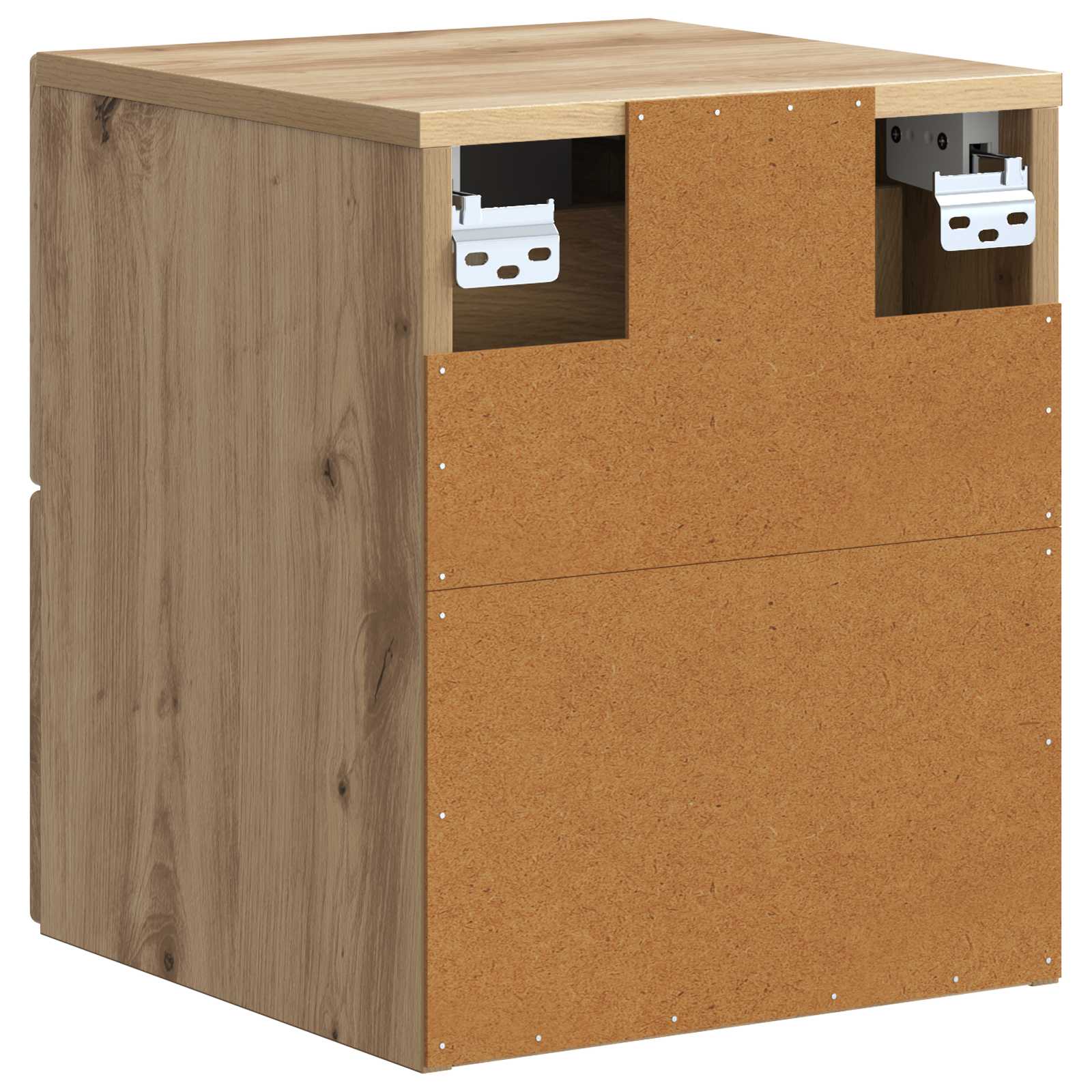 Noćni ormarić za montažu na zid s ladicama 2 pcs Hrast artisan