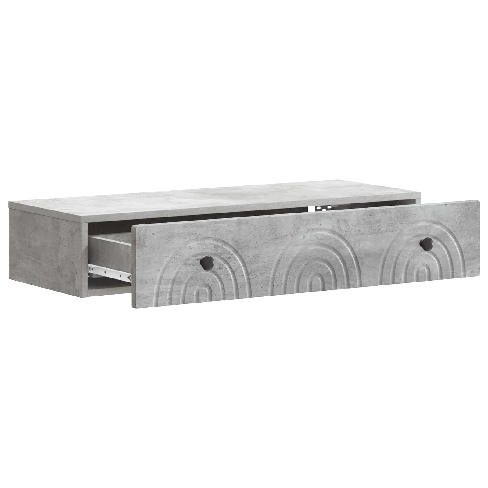 Stolna montirana na zid Betonska siva 87,5 x 34,5 x 17 cm