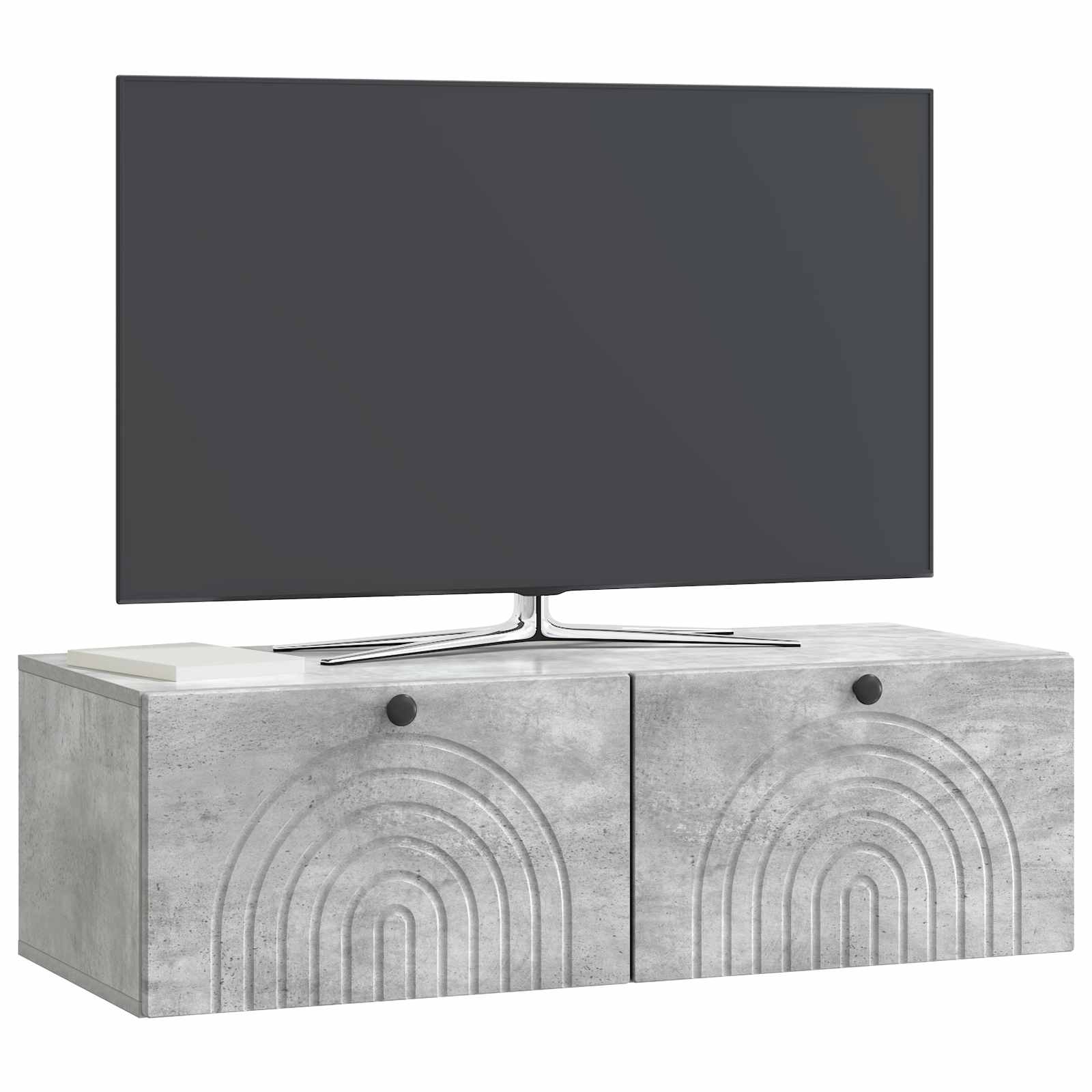 TV ormar za zid Betonska siva 99 x 41 x 30 cm Konstruirano drvo