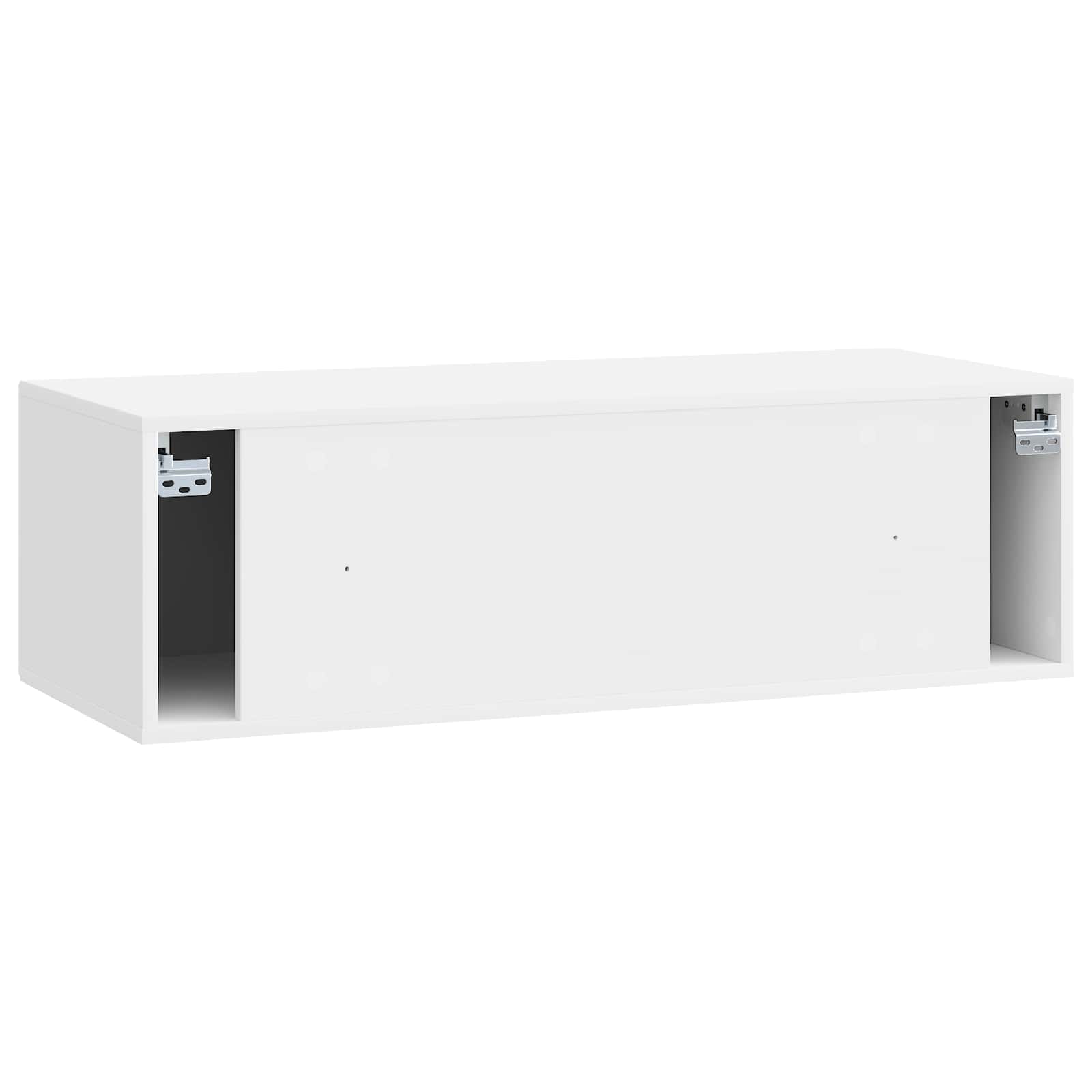 TV ormar za zid Zidne Bijela visokog sjaja 98 x 41 x 30 cm