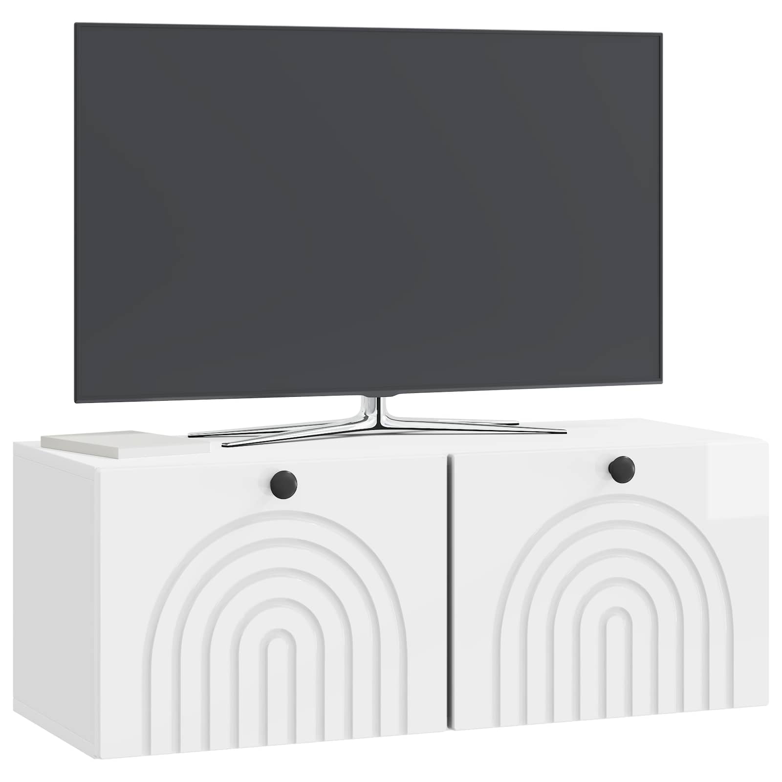 TV ormar za zid Zidne Bijela visokog sjaja 78,5 x 31 x 30 cm