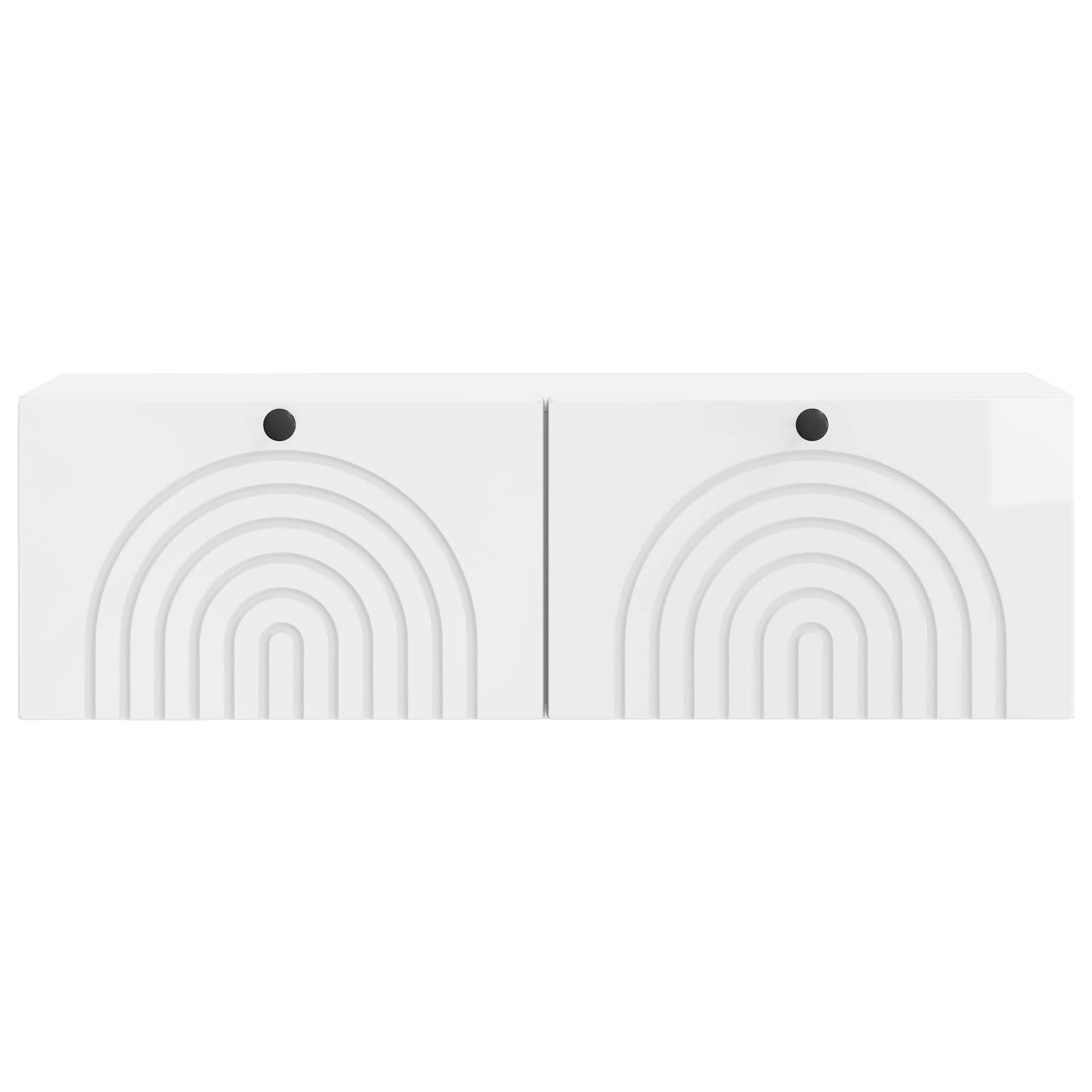 TV ormar za zid Zidne Bijela visokog sjaja 98 x 31 x 30 cm