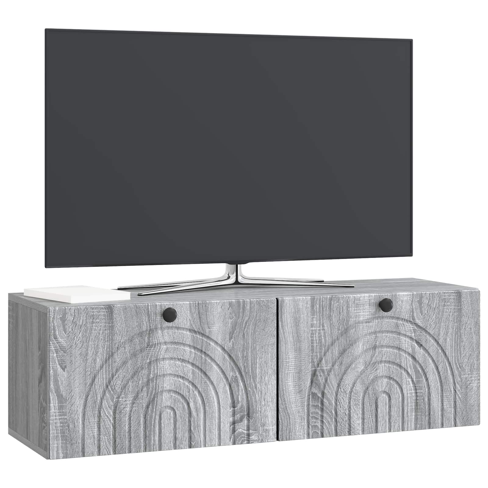TV ormar za zid Siva sonoma 98 x 31 x 30 cm Konstruirano drvo