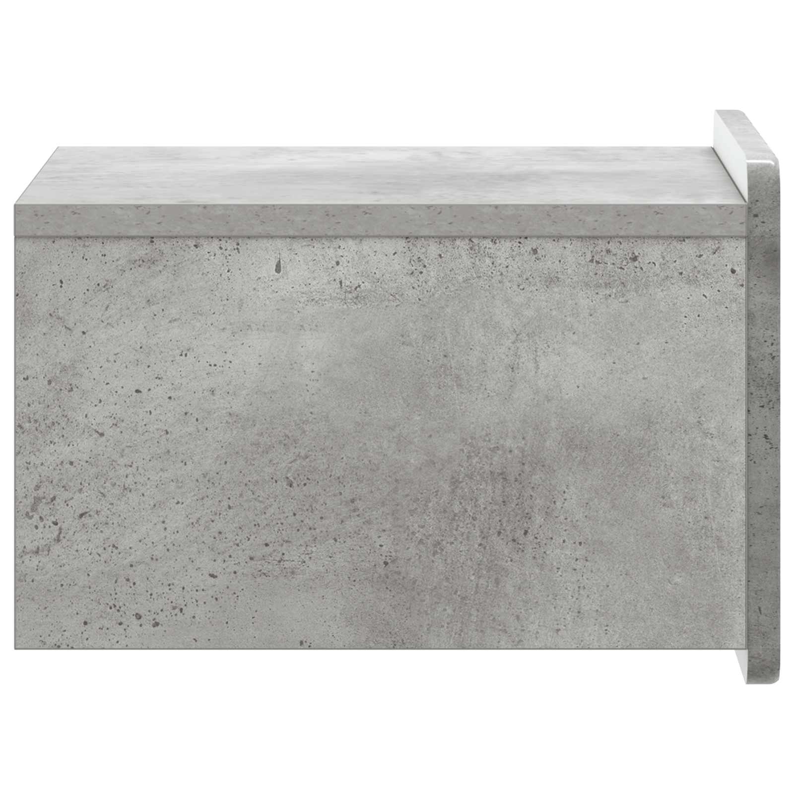 Noćni ormarić za montažu na zid Betonska siva 33 x 34,5 x 24 cm