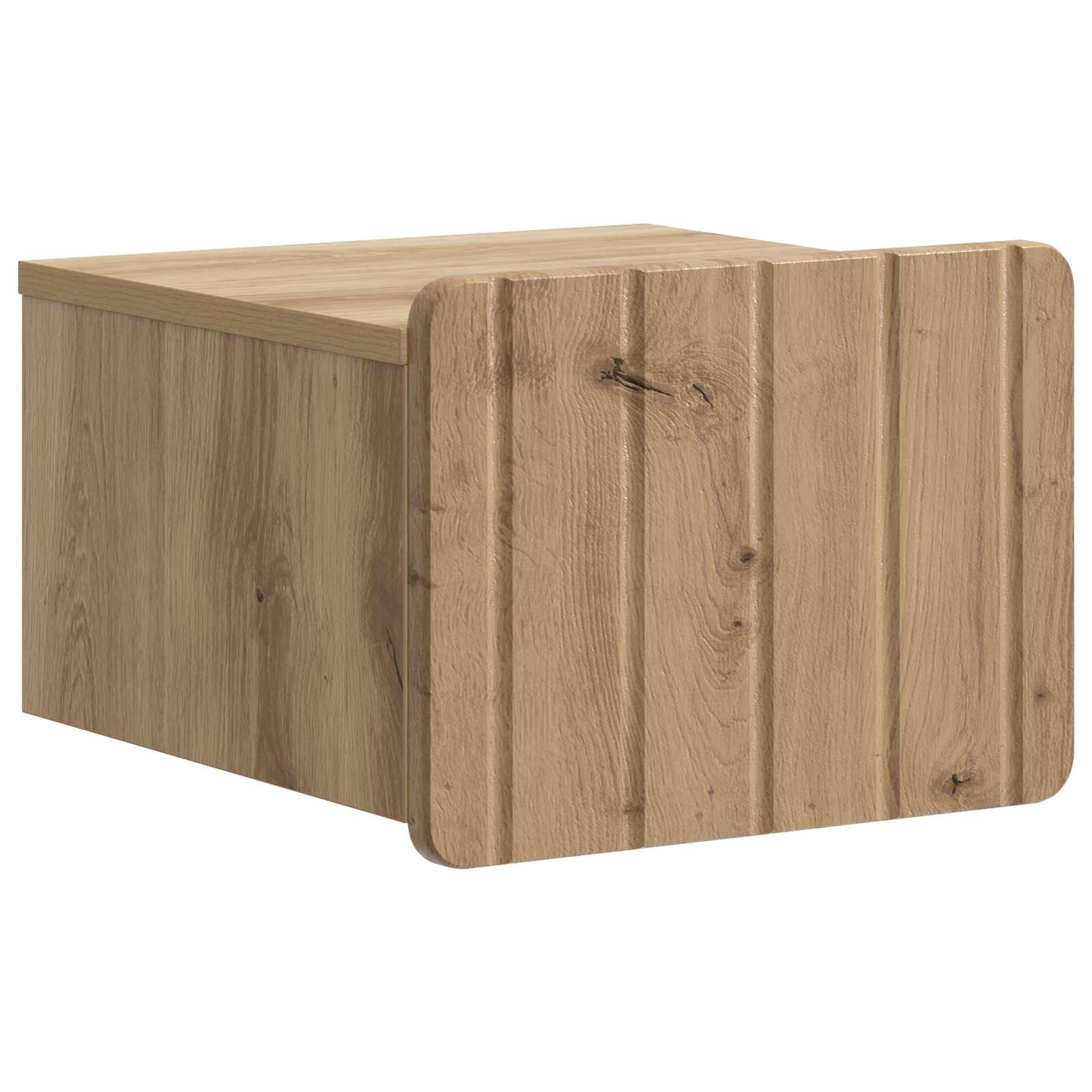 Noćni ormarić za montažu na zid s ladicama 2 pcs Hrast artisan