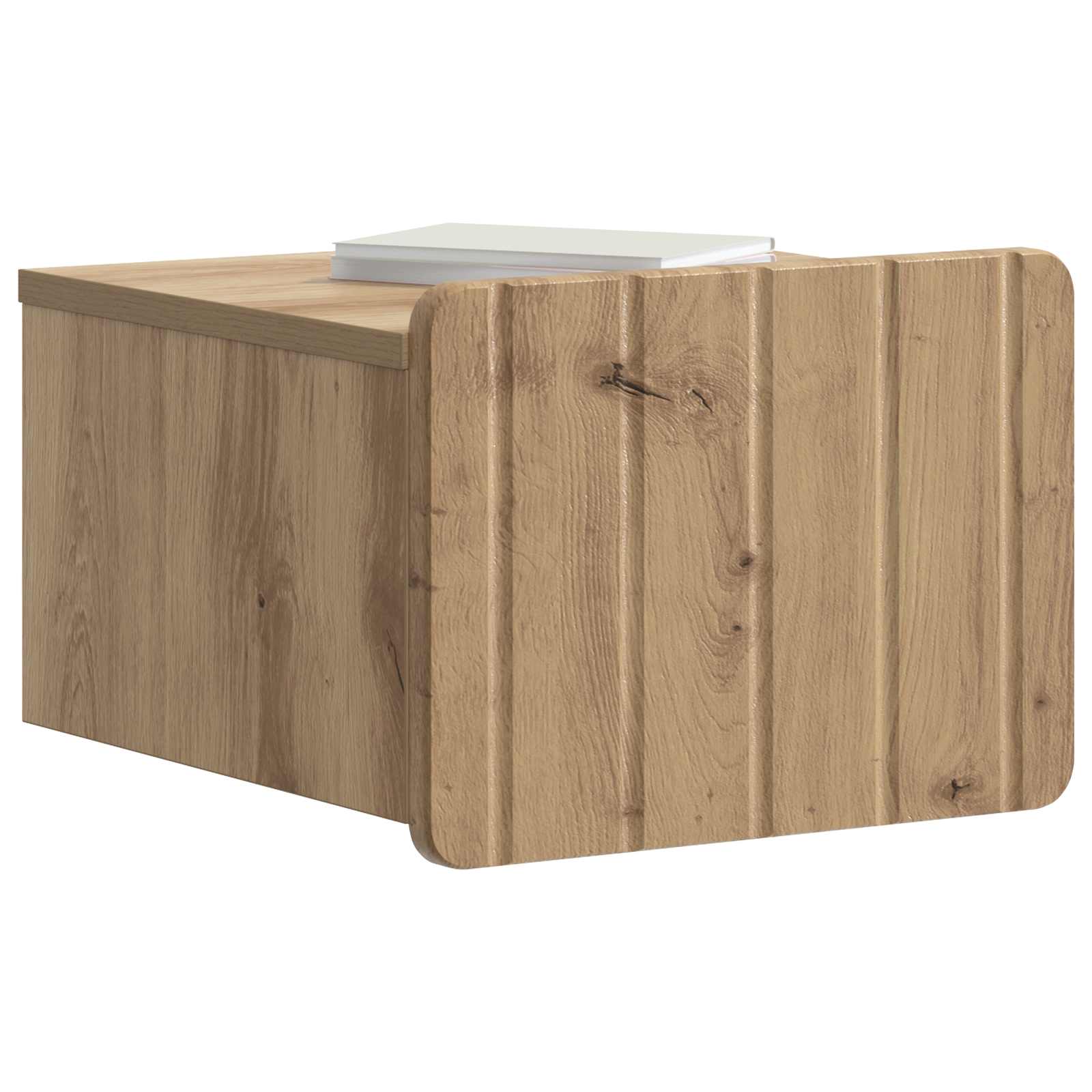 Noćni ormarić za montažu na zid s ladicama 2 pcs Hrast artisan
