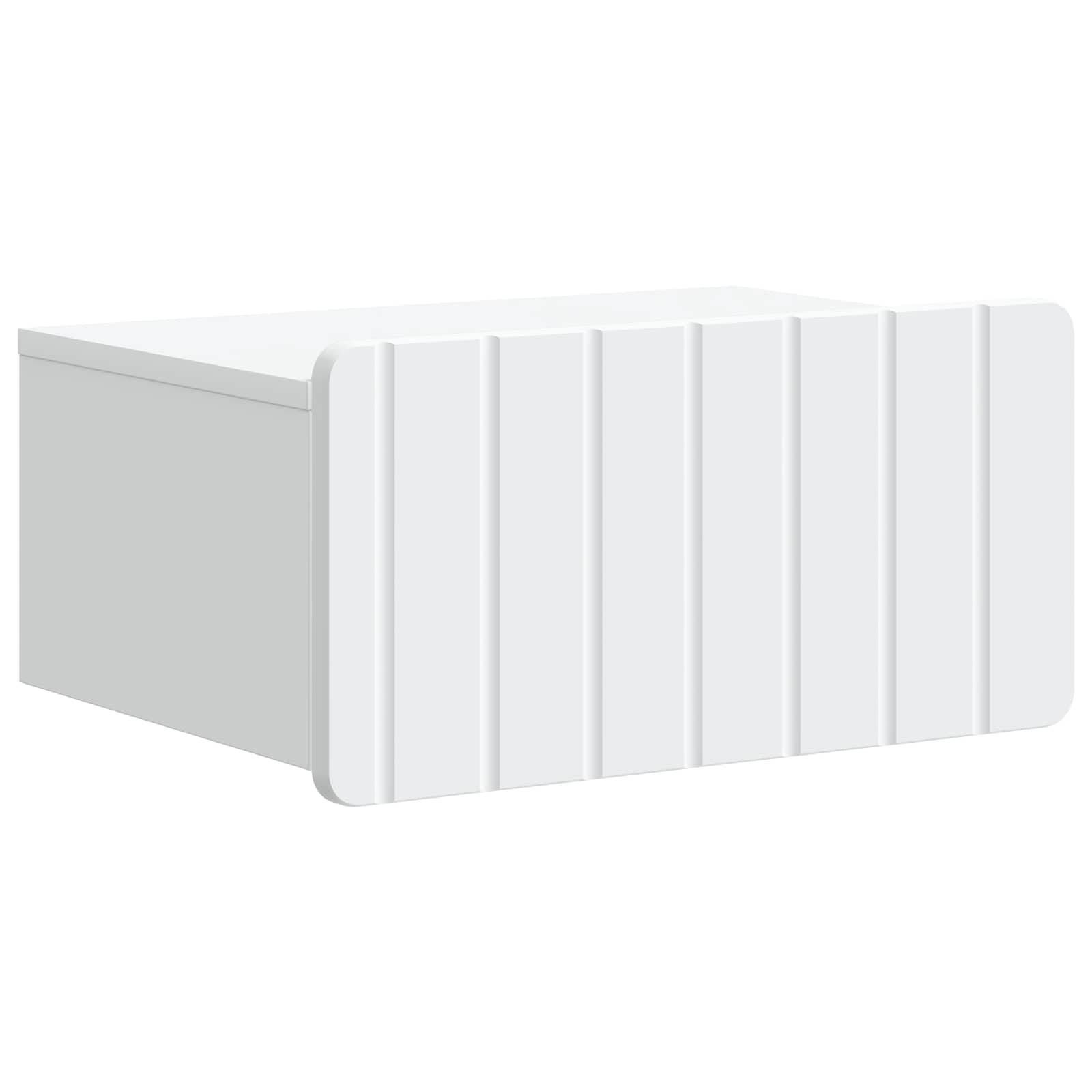 Noćni ormarić za montažu na zid 2 pcs Bijela 49 x 34,5 x 24 cm