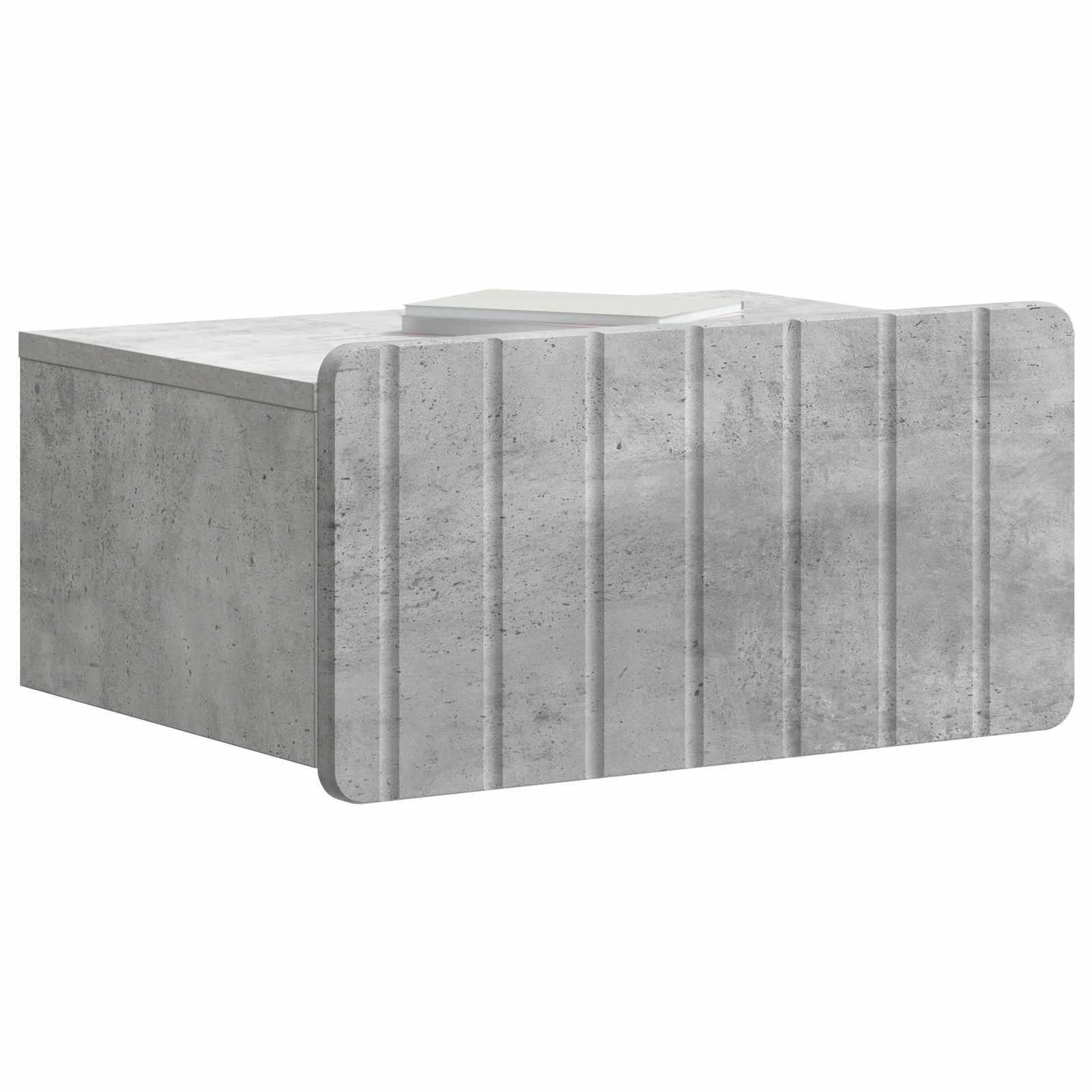 Noćni ormarić za montažu na zid Betonska siva 49 x 34,5 x 24 cm