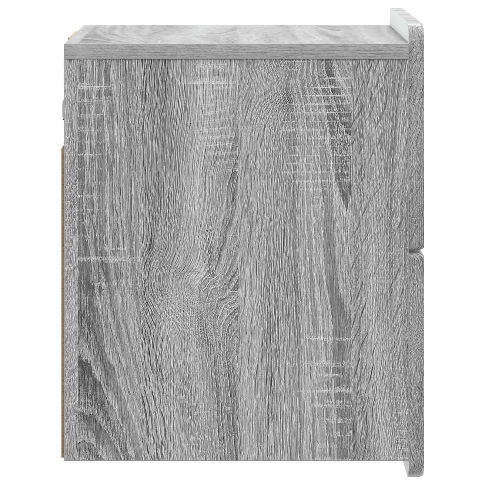 Noćni ormarić za montažu na zid Siva sonoma 33 x 34,5 x 43 cm