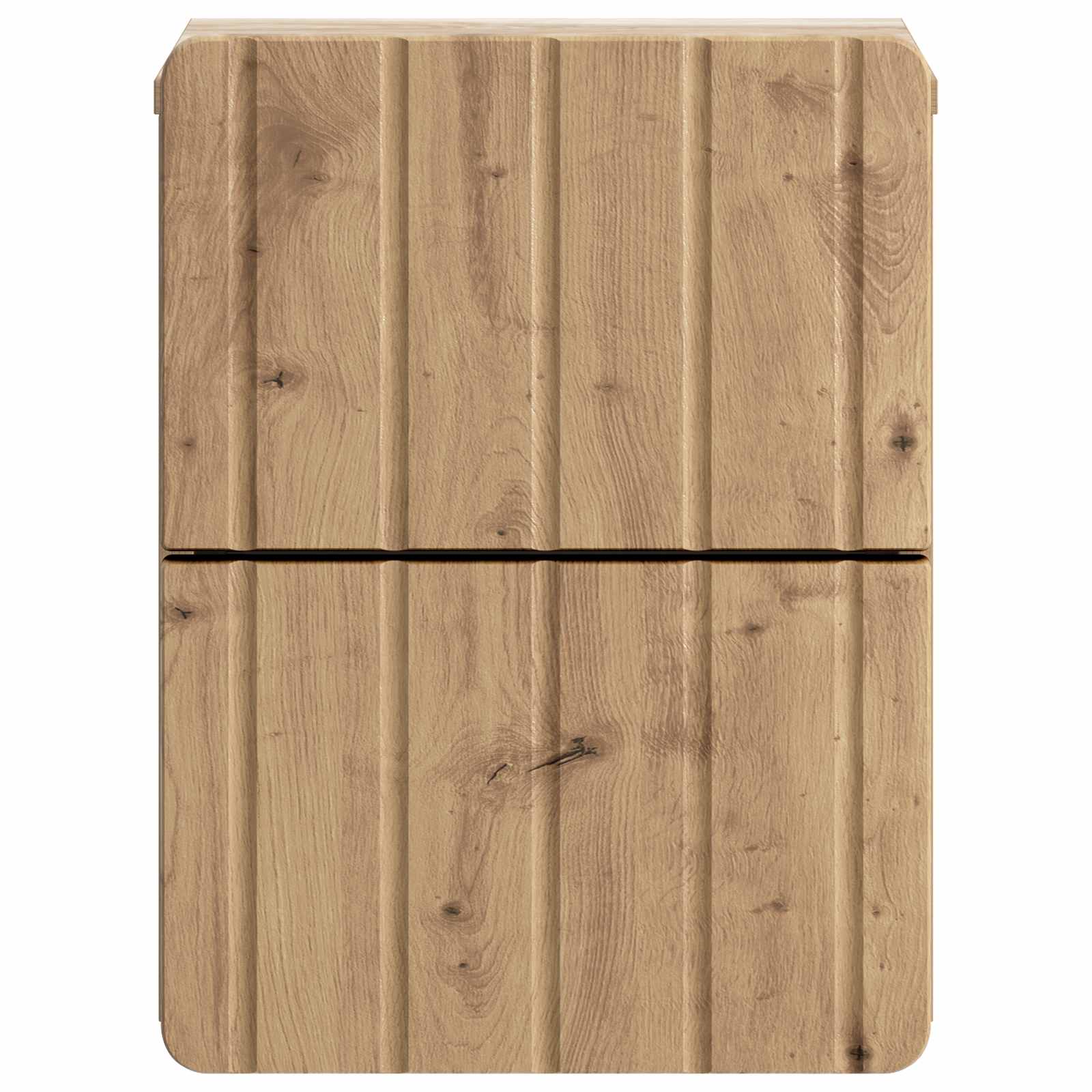 Noćni ormarić za montažu na zid s ladicama 2 pcs Hrast artisan