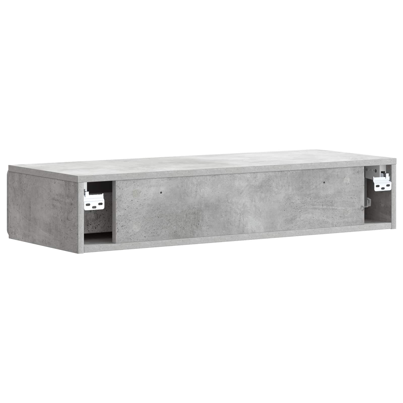 Stolna montirana na zid Betonska siva 87,5 x 34,5 x 17 cm