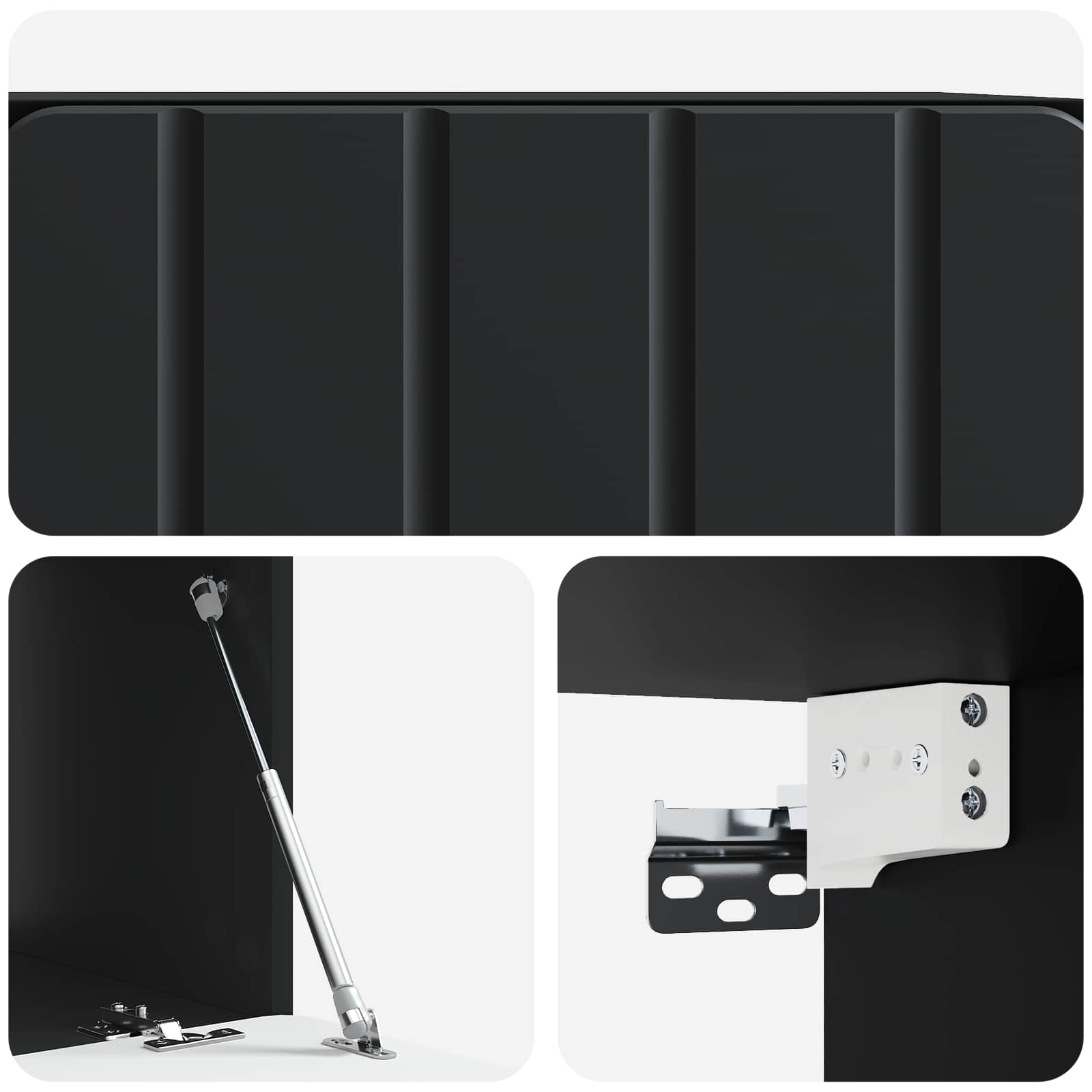 TV ormar za zid Zidne Crna 59,5 x 41 x 30 cm Konstruirano drvo