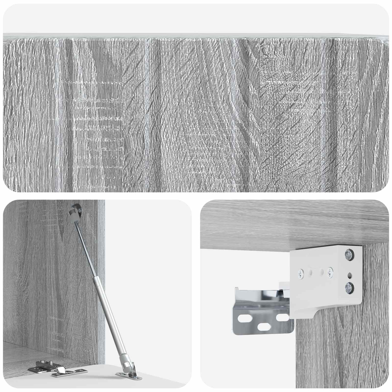 TV ormar za zid Siva sonoma 59,5 x 41 x 30 cm Konstruirano drvo