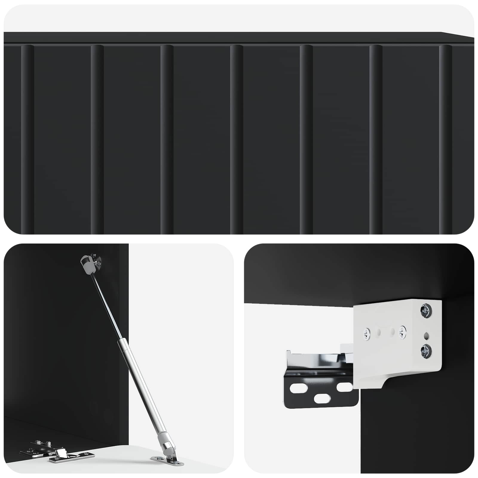 TV ormar za zid Zidne Crna 98 x 41 x 30 cm Konstruirano drvo