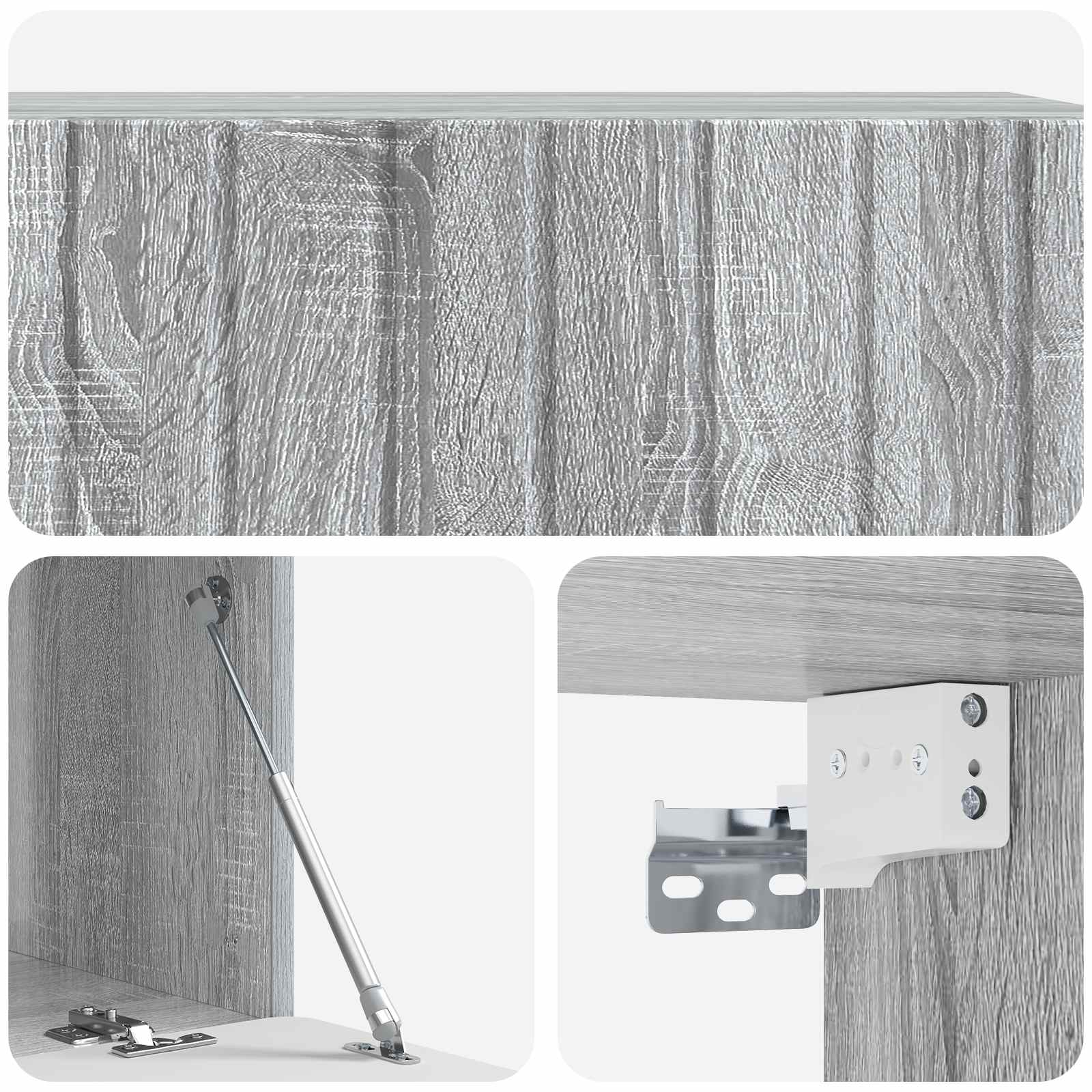 TV ormar za zid Siva sonoma 98 x 41 x 30 cm Konstruirano drvo