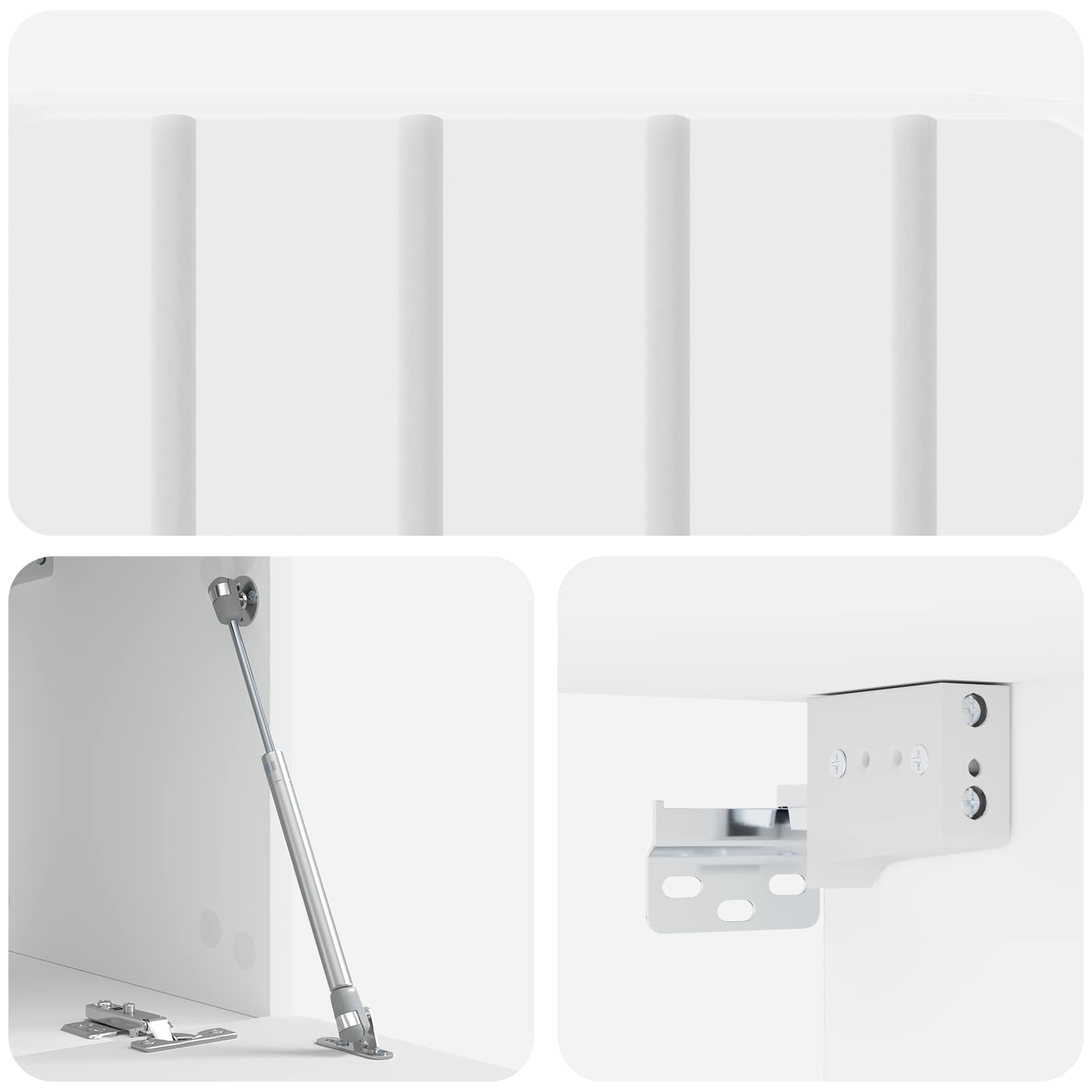 TV ormar za zid Bijela 59,5 x 31 x 30 cm Konstruirano drvo