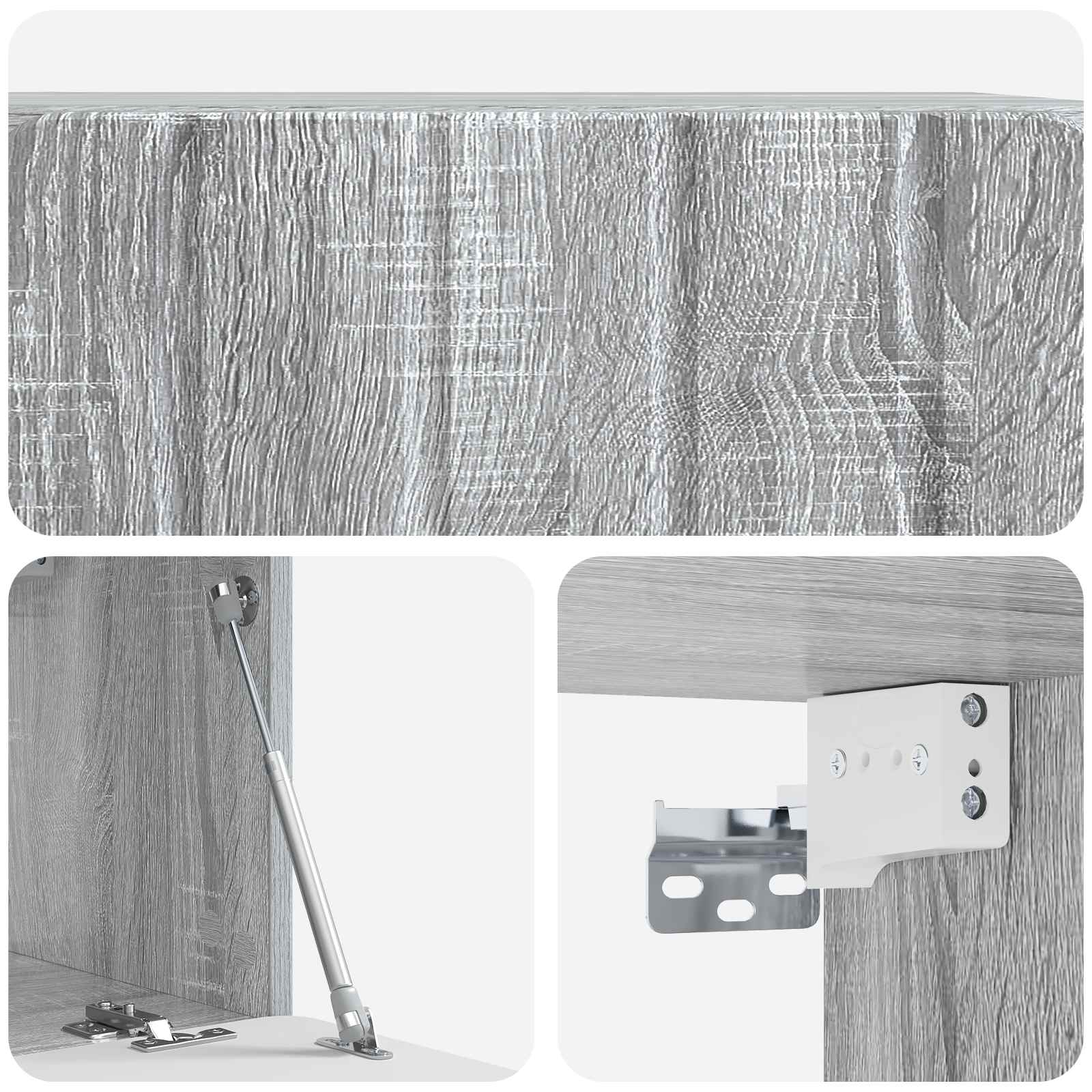 TV ormar za zid Siva sonoma 59,5 x 31 x 30 cm Konstruirano drvo