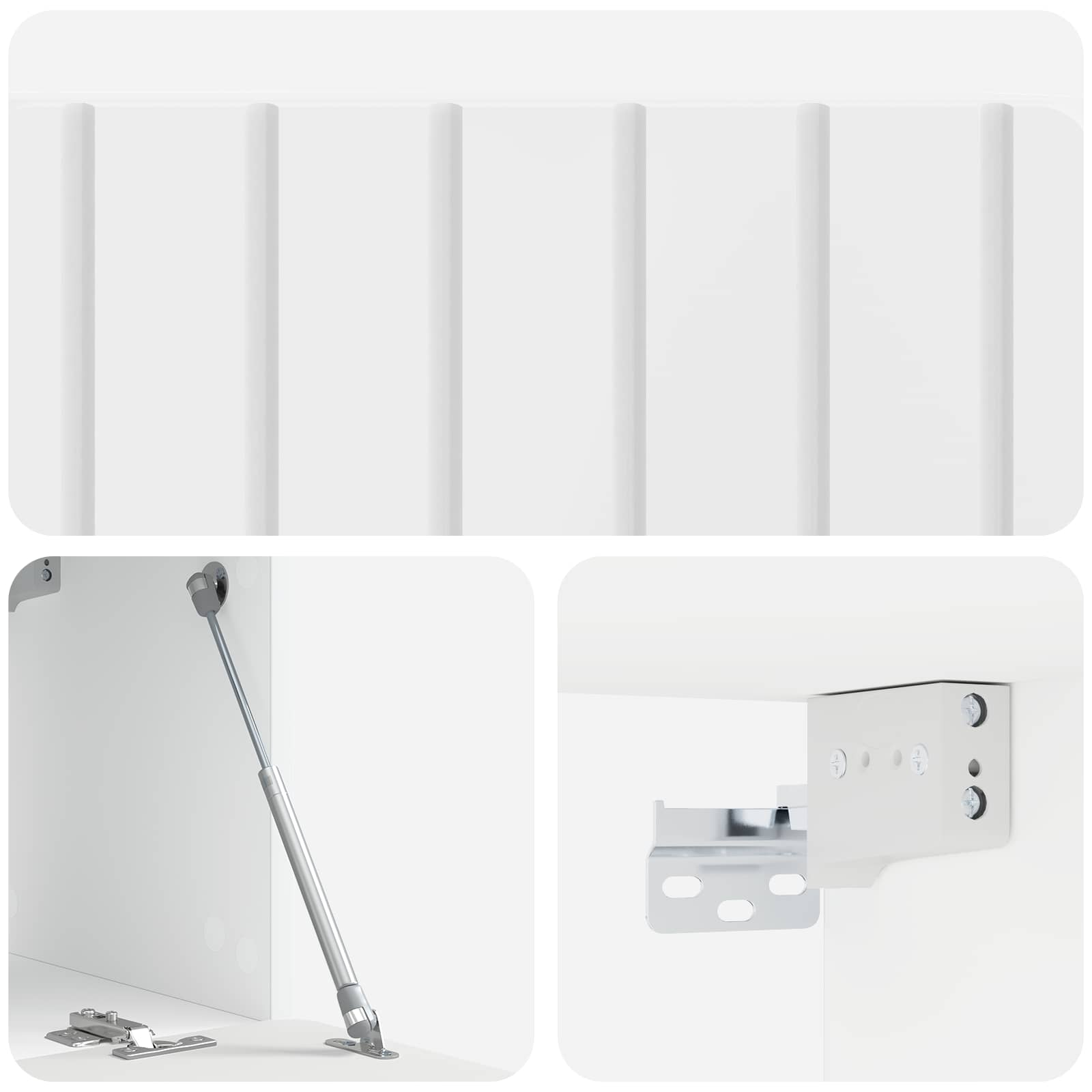 TV ormar za zid Zidne Bijela visokog sjaja 78,5 x 31 x 30 cm