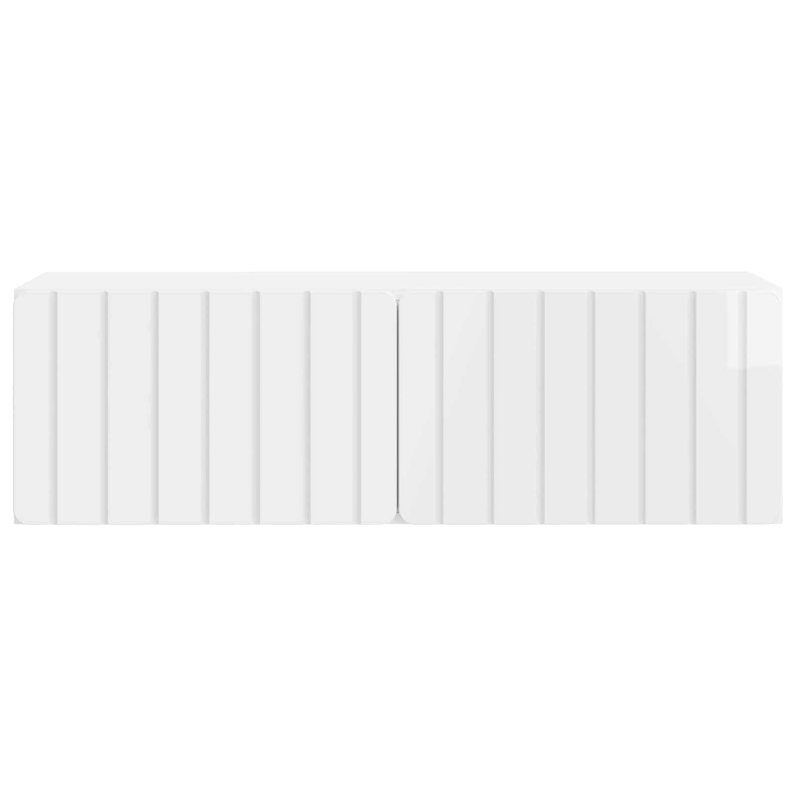 TV ormar za zid Zidne Bijela visokog sjaja 98 x 31 x 30 cm