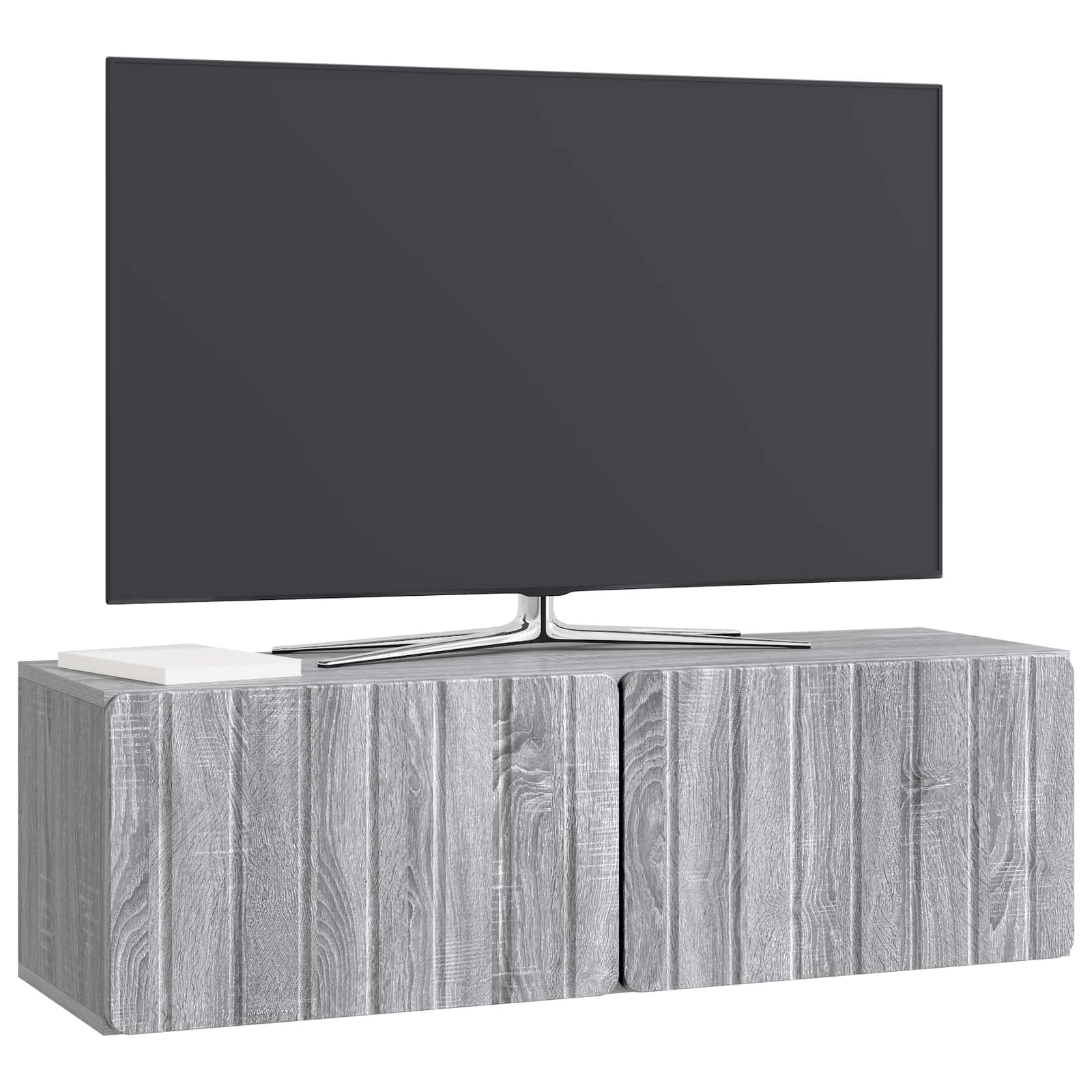 TV ormar za zid Siva sonoma 98 x 31 x 30 cm Konstruirano drvo