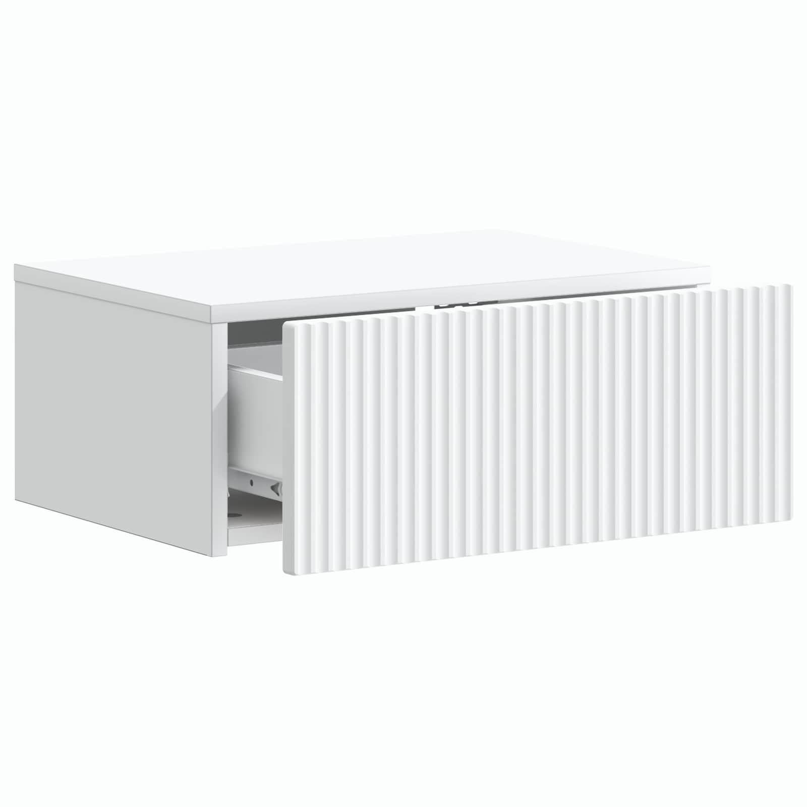 Noćni ormarić za montažu na zid Zidne Bijela 49 x 34,5 x 20 cm