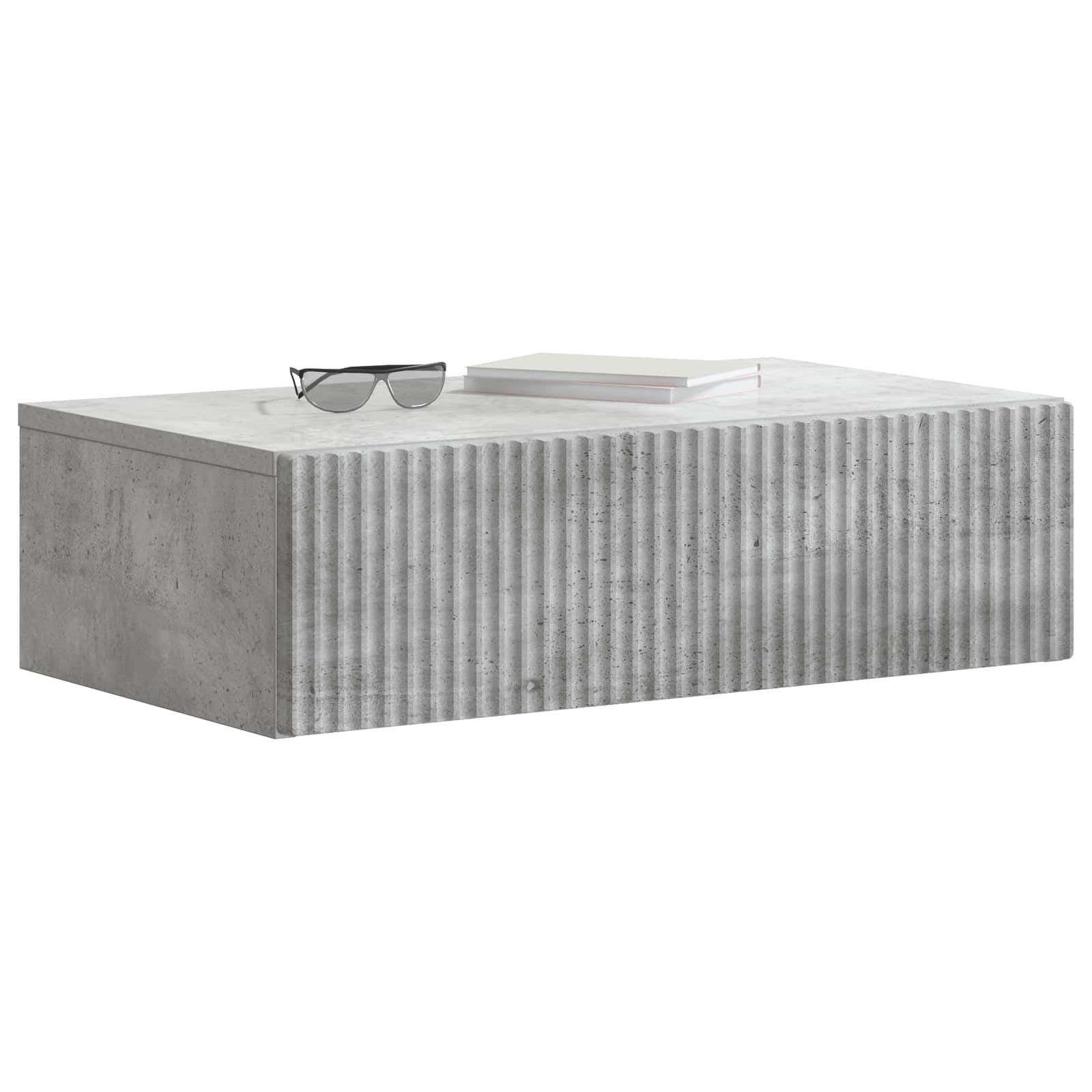 Stolna montirana na zid Betonska siva 59 x 34,5 x 17 cm